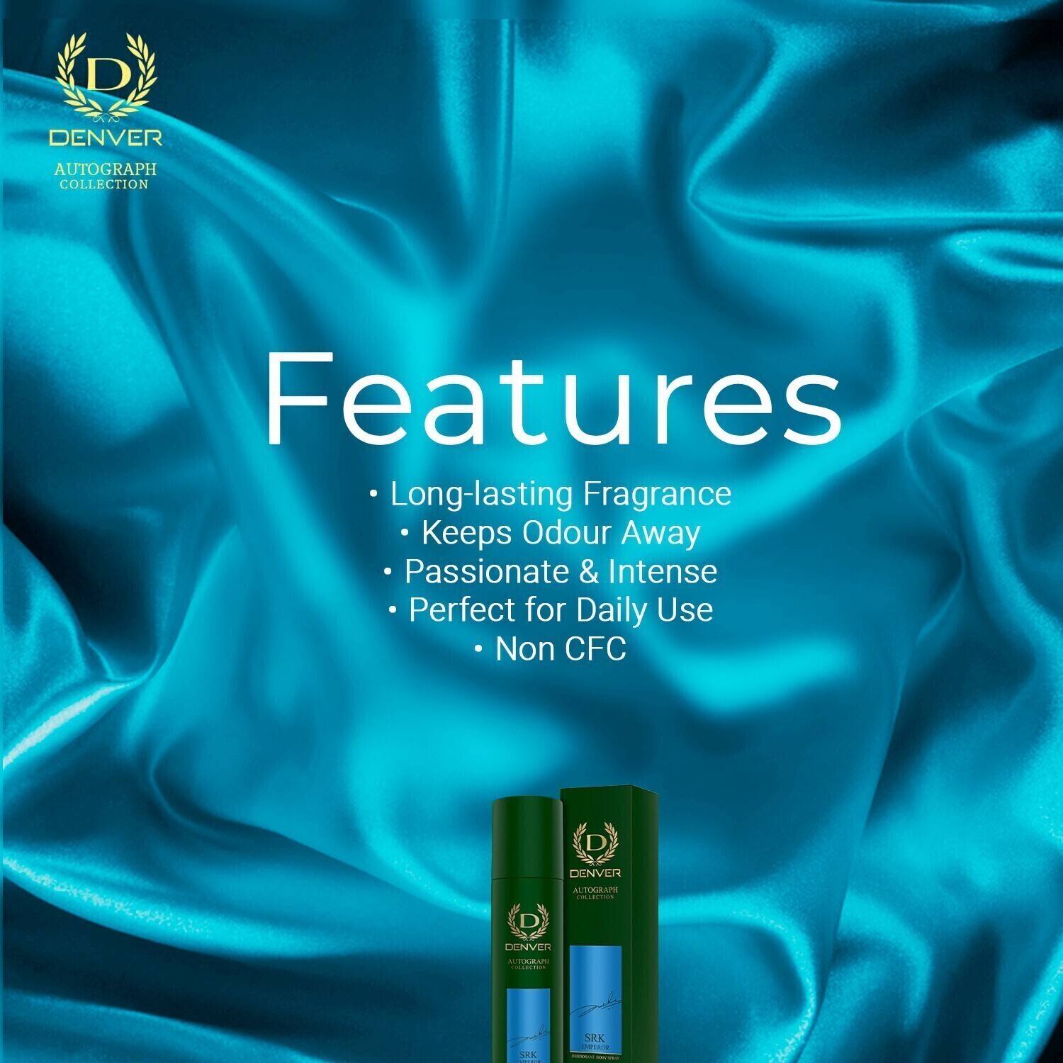 DENVER SRK Emperor II Autograph Deodorant Spray 150ml - Image 4
