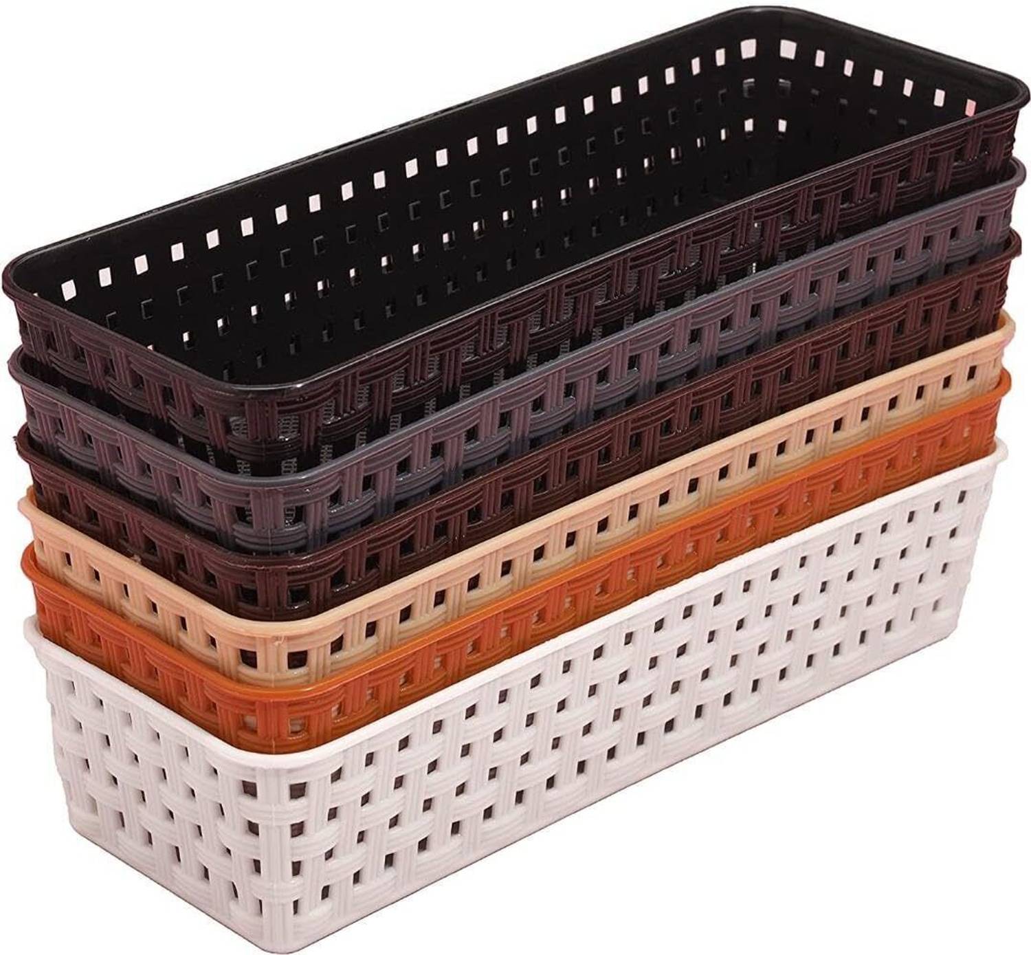 Flipkart.com | AK10ZONE 6 Compartments Plastic Floor Mount - Floor Mount