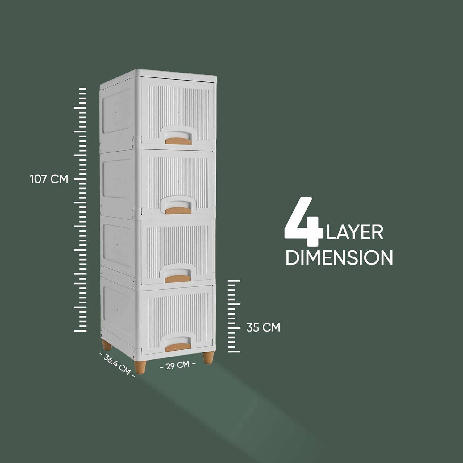 UKRANIEZ 4 Compartment White Plastic Floor Mount - Image 2