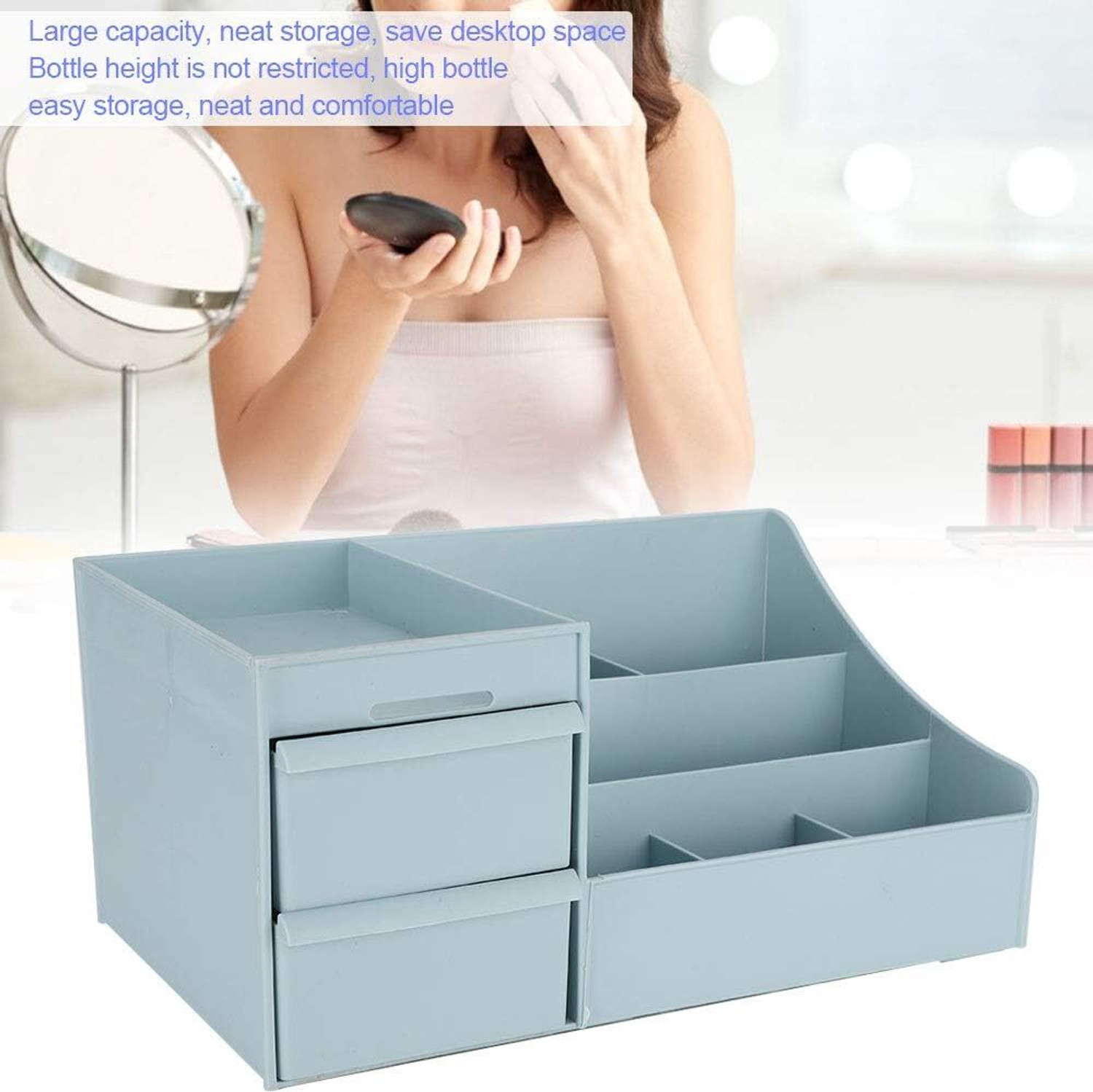 Image of tvAt Cosmetic Box, Skincare Organizer with Drawers Storage Organiser Vanity Box