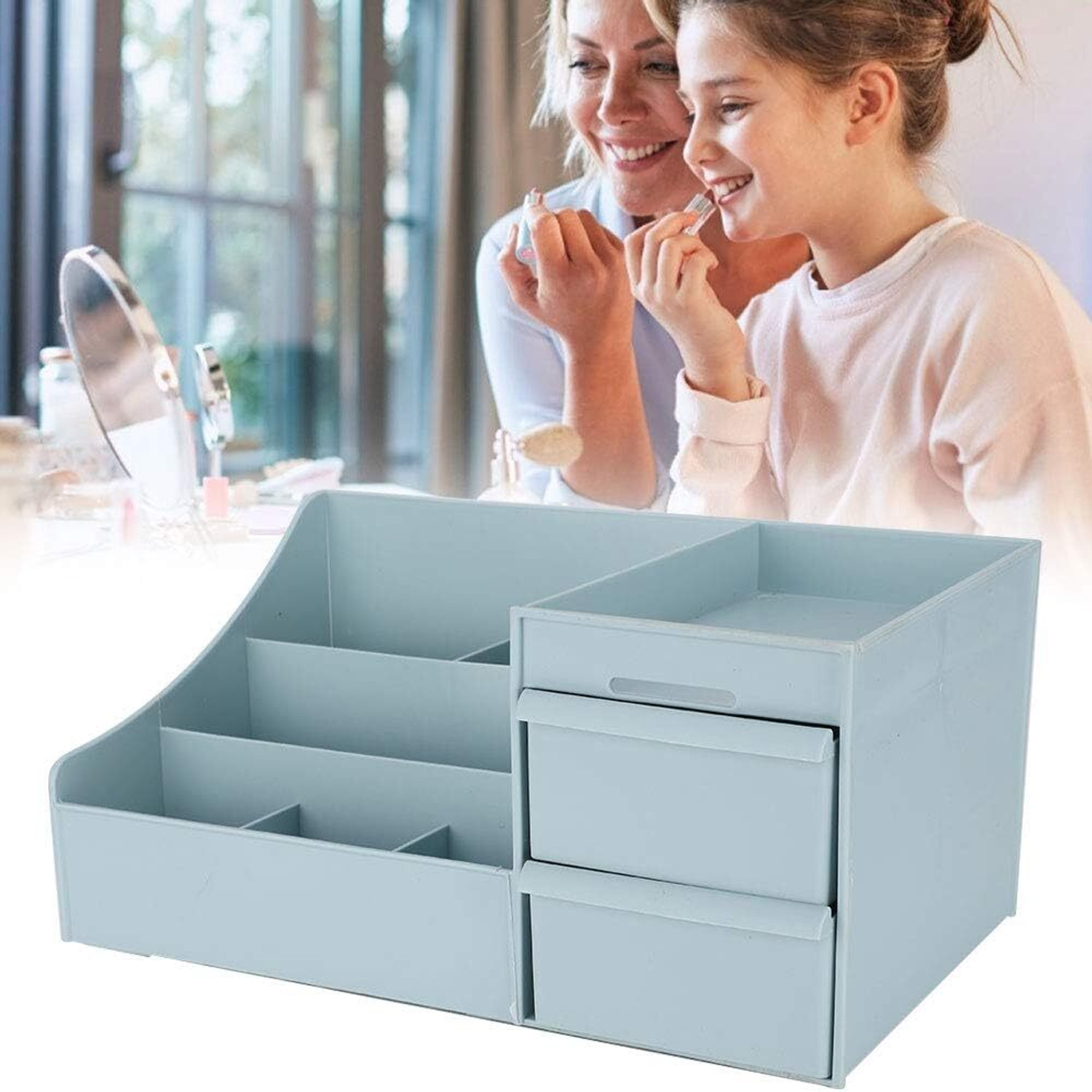 Image of tvAt Cosmetic Box, Skincare Organizer with Drawers Storage Organiser Vanity Box