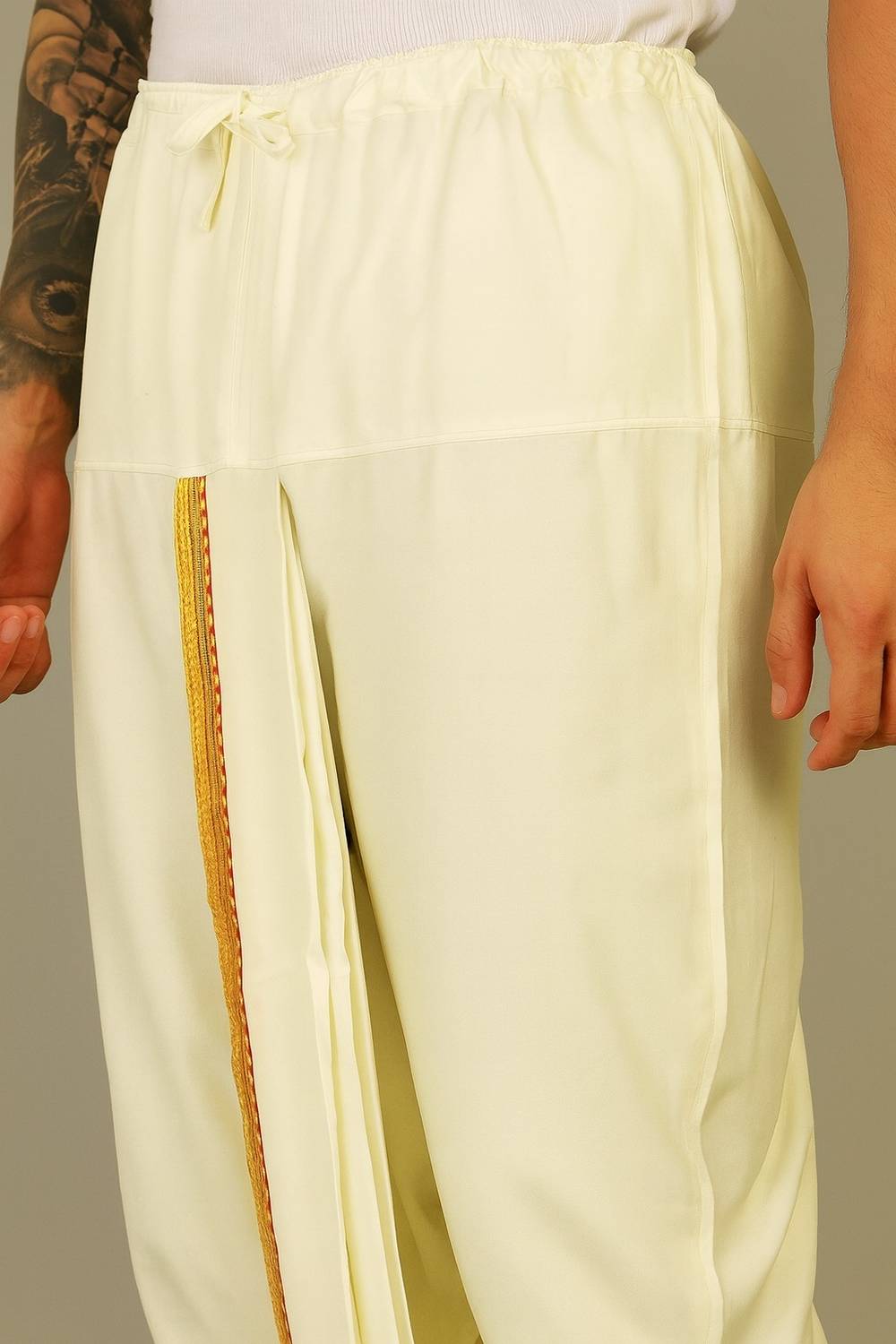 Shyam Handloom Ready to Wear T-Dhoti for Men - Image 3