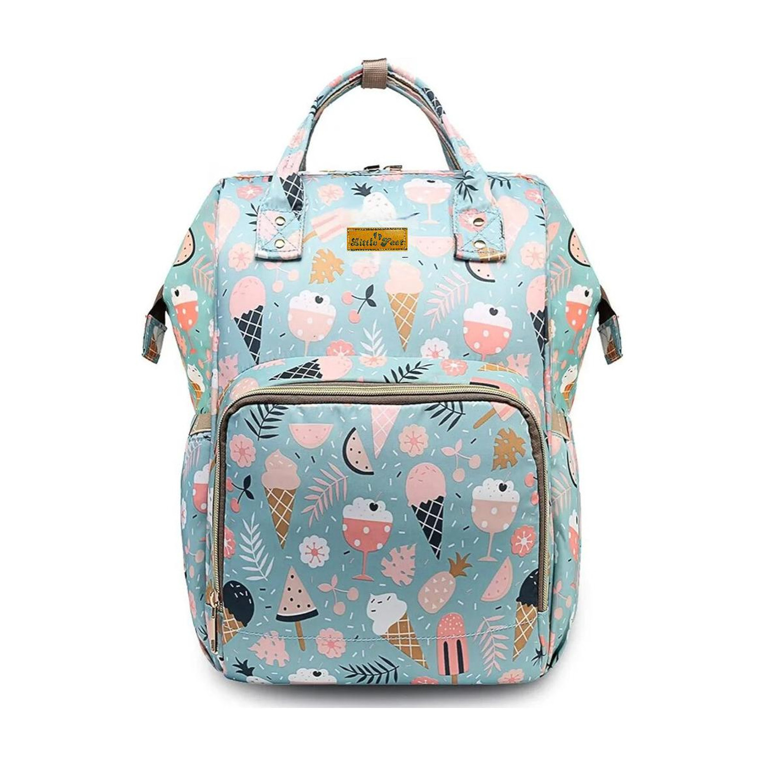 Image of Little Feet Premium Baby Diaper Bag for Mother Diaper Bag Baby Diaper Bag