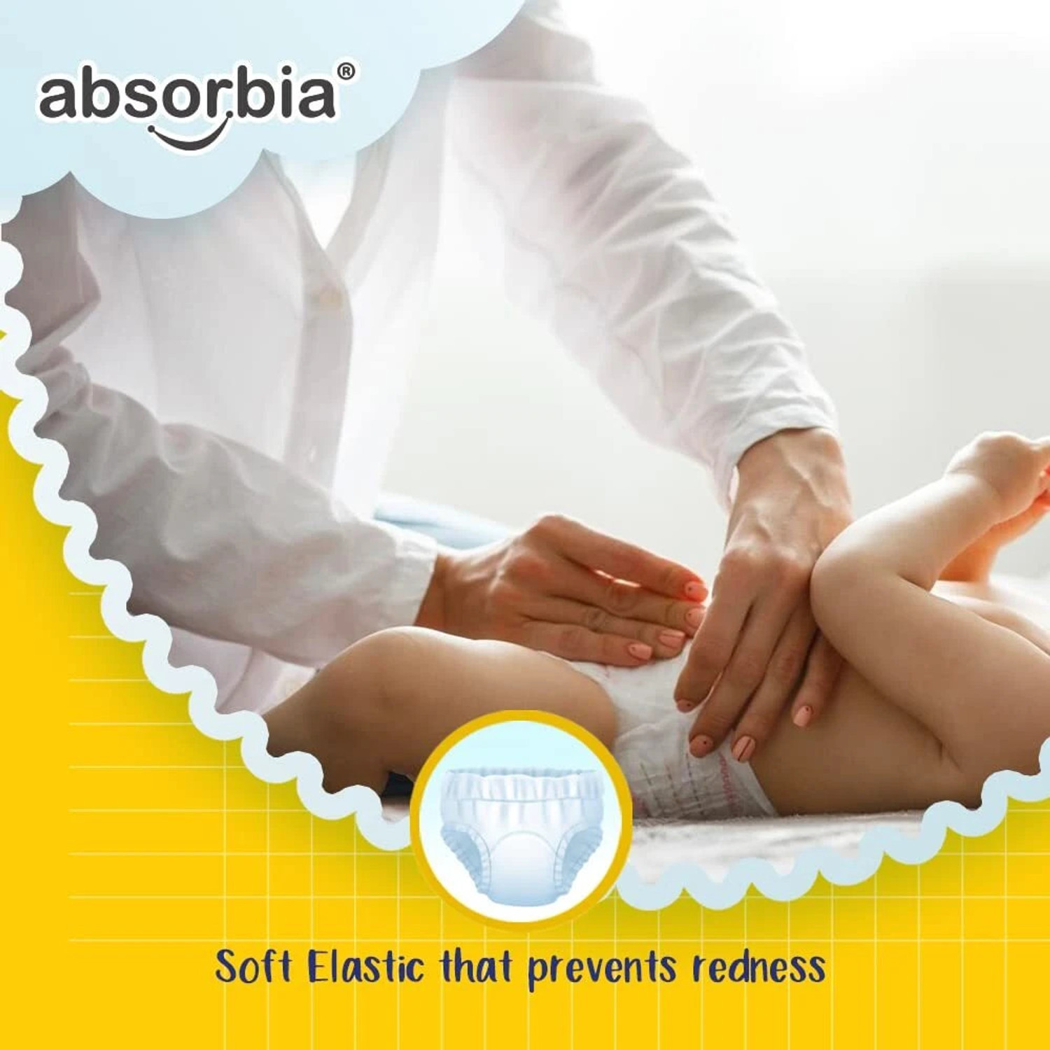 Image of ABSORBIA Jumbo Baby Pants | Large | 9-14 Kgs| Pack of 1 Pant Diapers - L