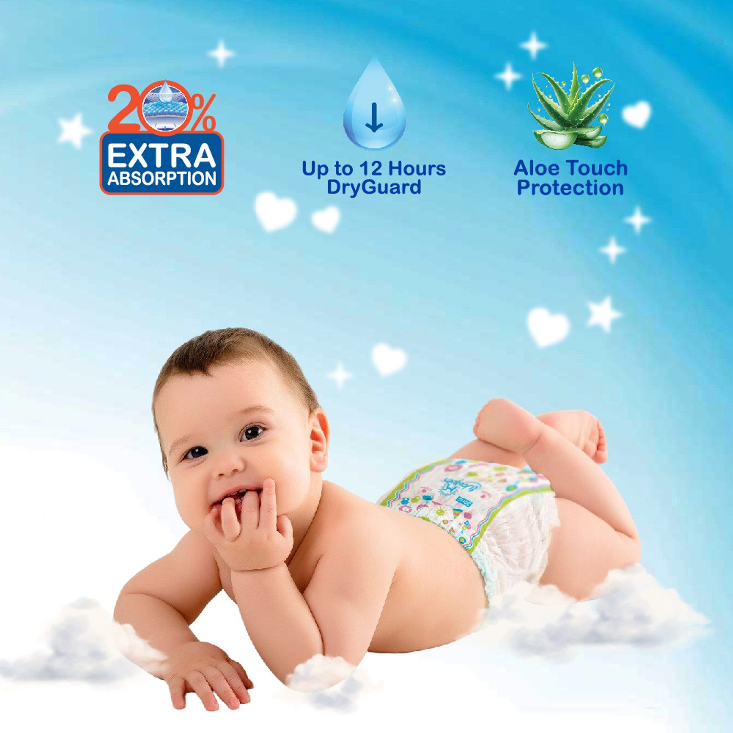 Image of Wowper Baby Premium Diapers | up to 12 hrs Absorption | 4-8 Kg | Soft & Comfortable - S