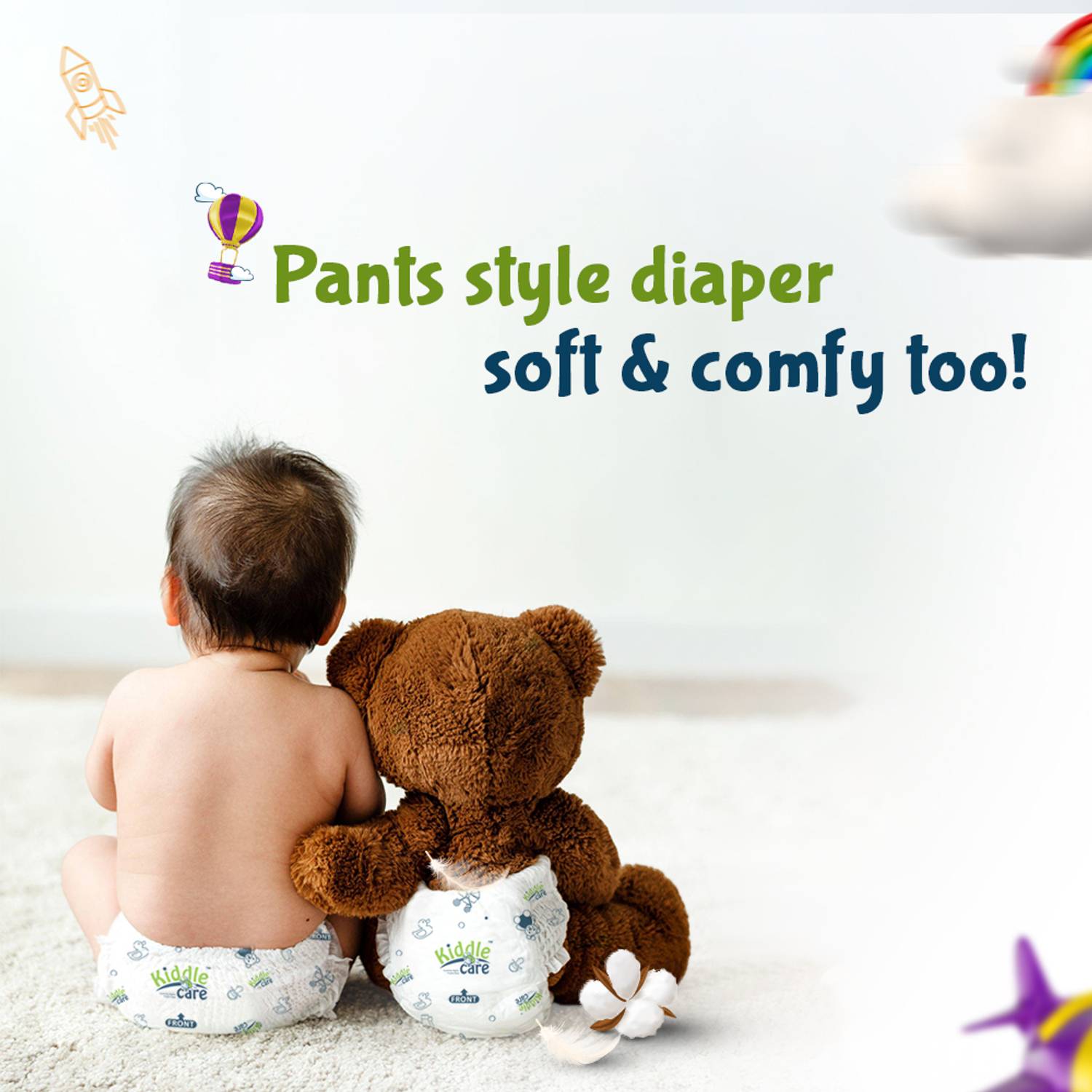 Kiddle Care Baby Diaper Pants XL Pack of 2 · 18 kg (36 kg total) - Image 3