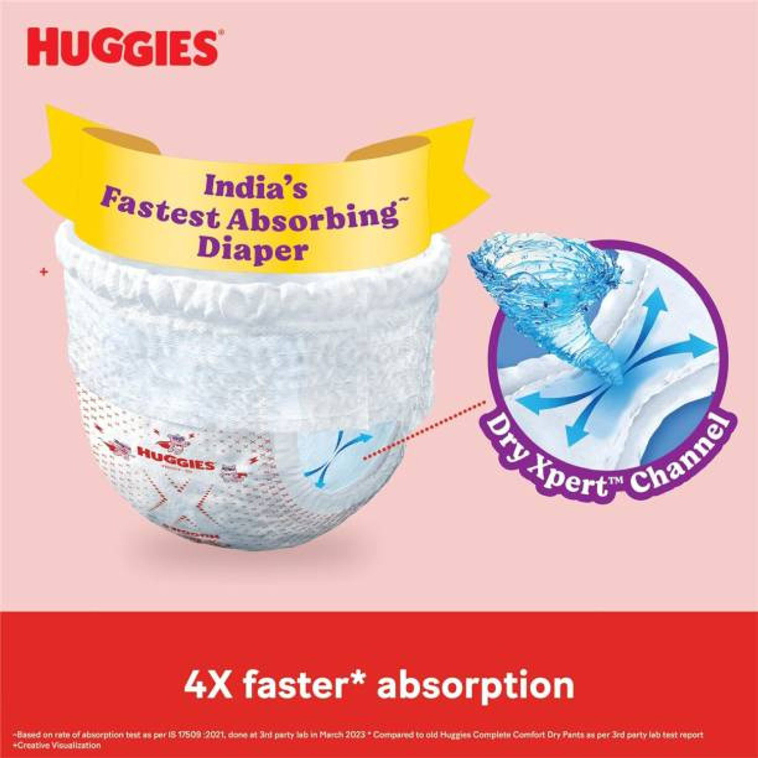 Image of Huggies Baby Diaper Size Large Comfy Pant Diapers - L