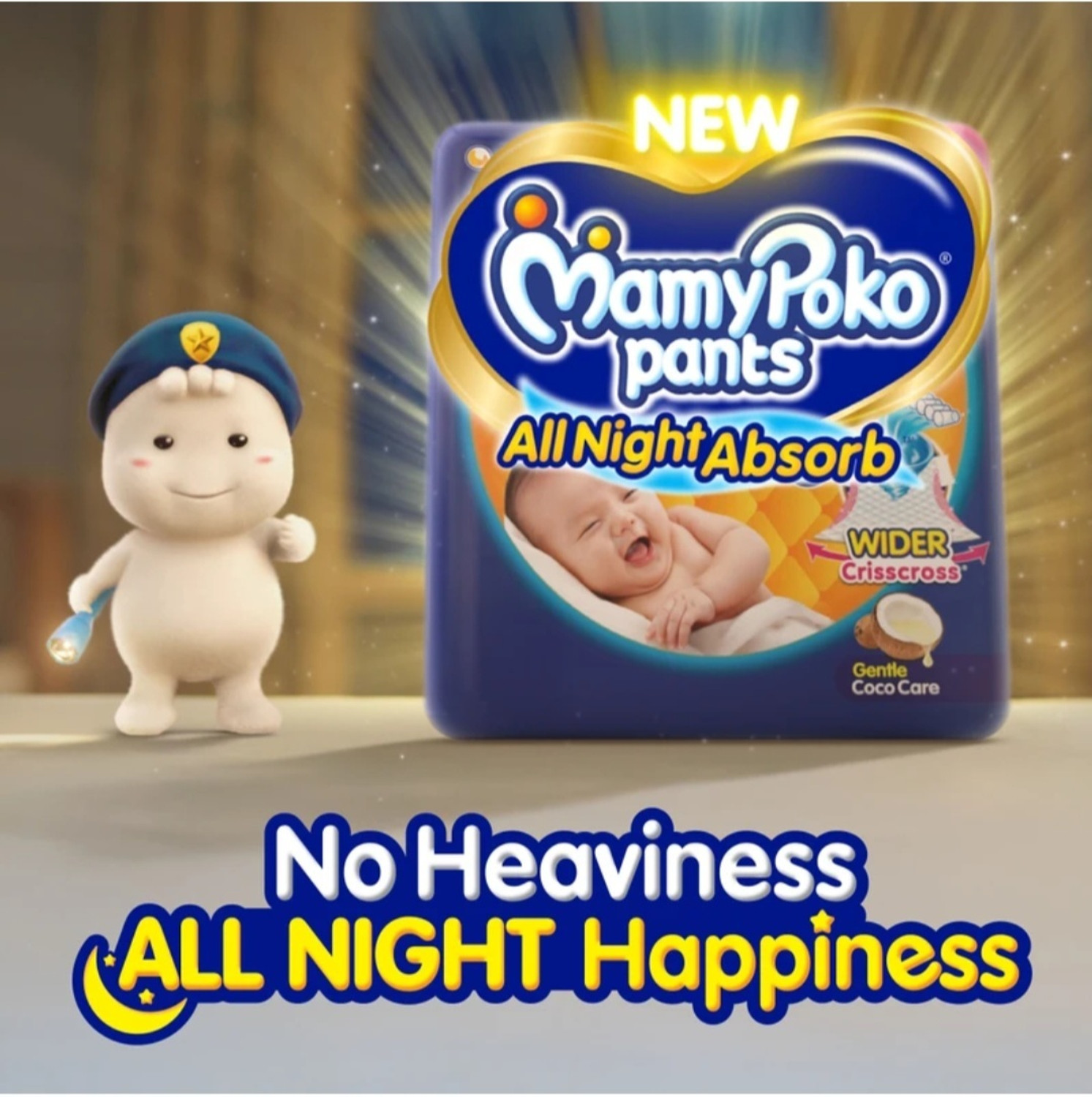 Image of MamyPoko All Night Absorb Baby Diaper Pants Extra Large Size - XL