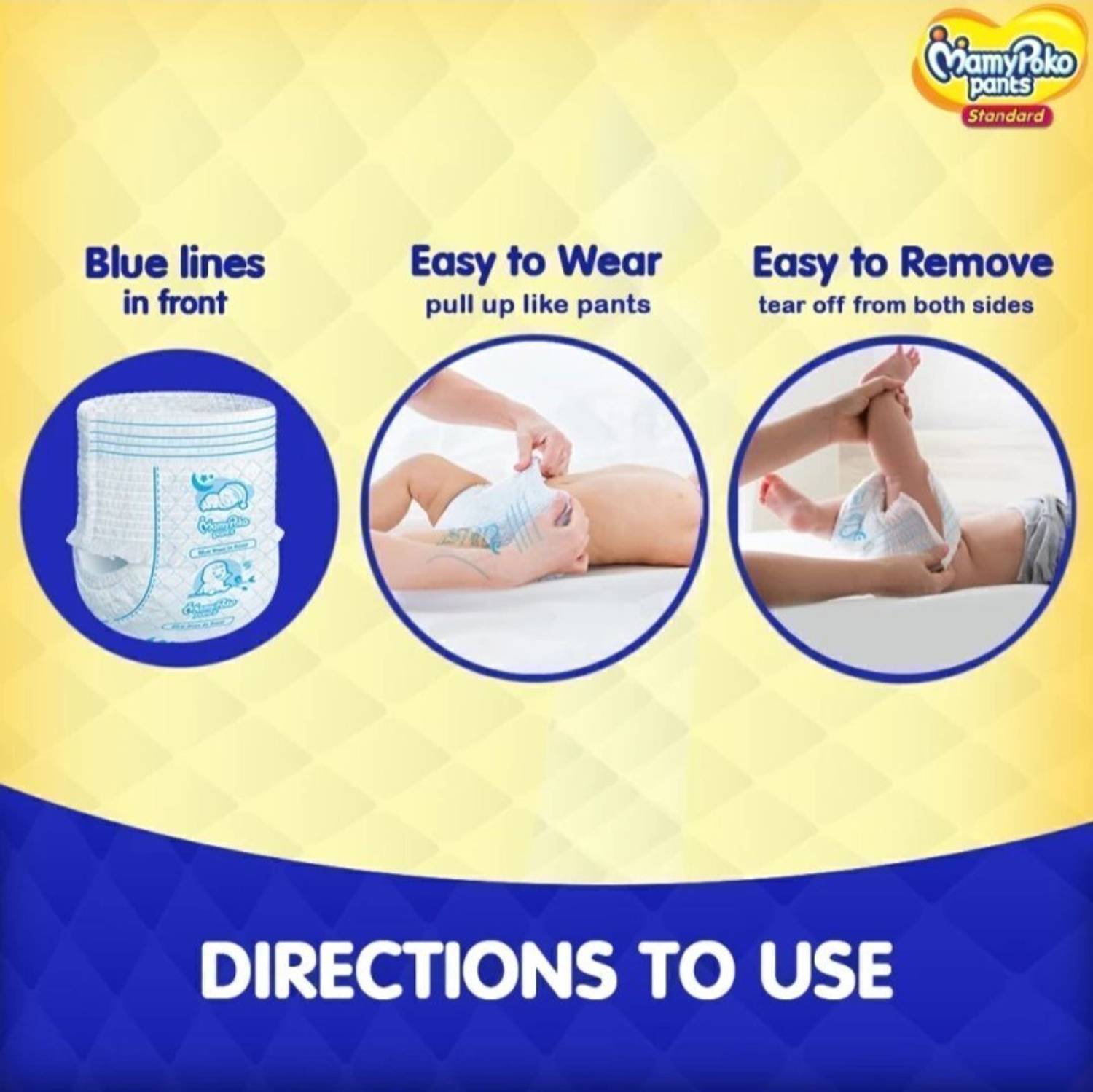 MamyPoko 10 Hours Dryness Care Pant Diapers - M (64 Pieces) - Image 4