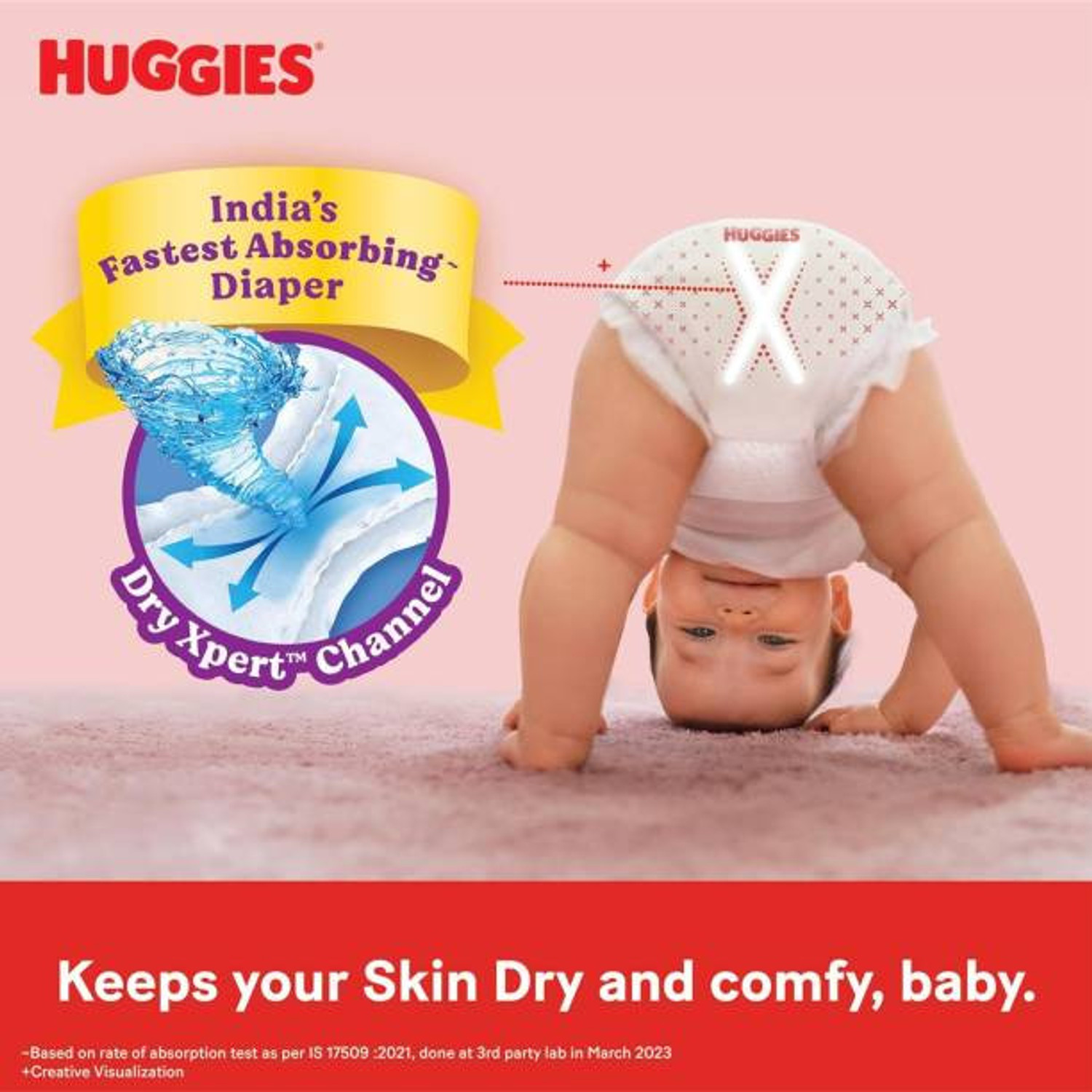 Image of Huggies Baby Diaper Size Large Comfy Pant Diapers - L