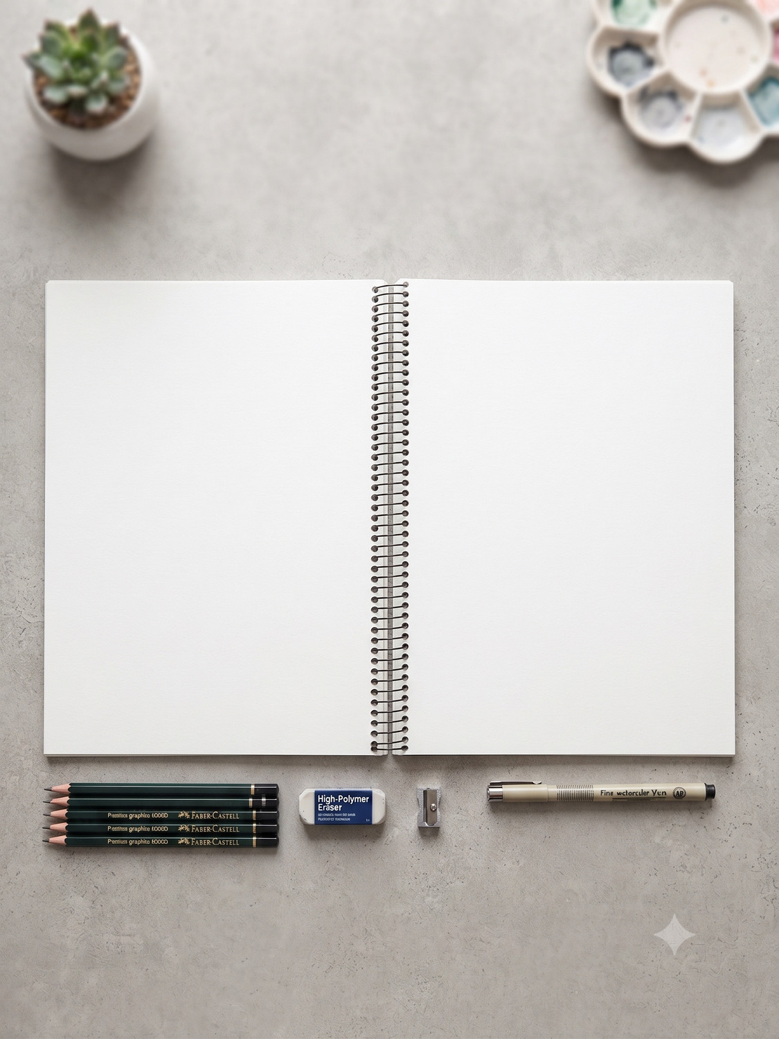 Image of DOMS 6 Subject Spiral A4 Notebook Unruled 300 Pages