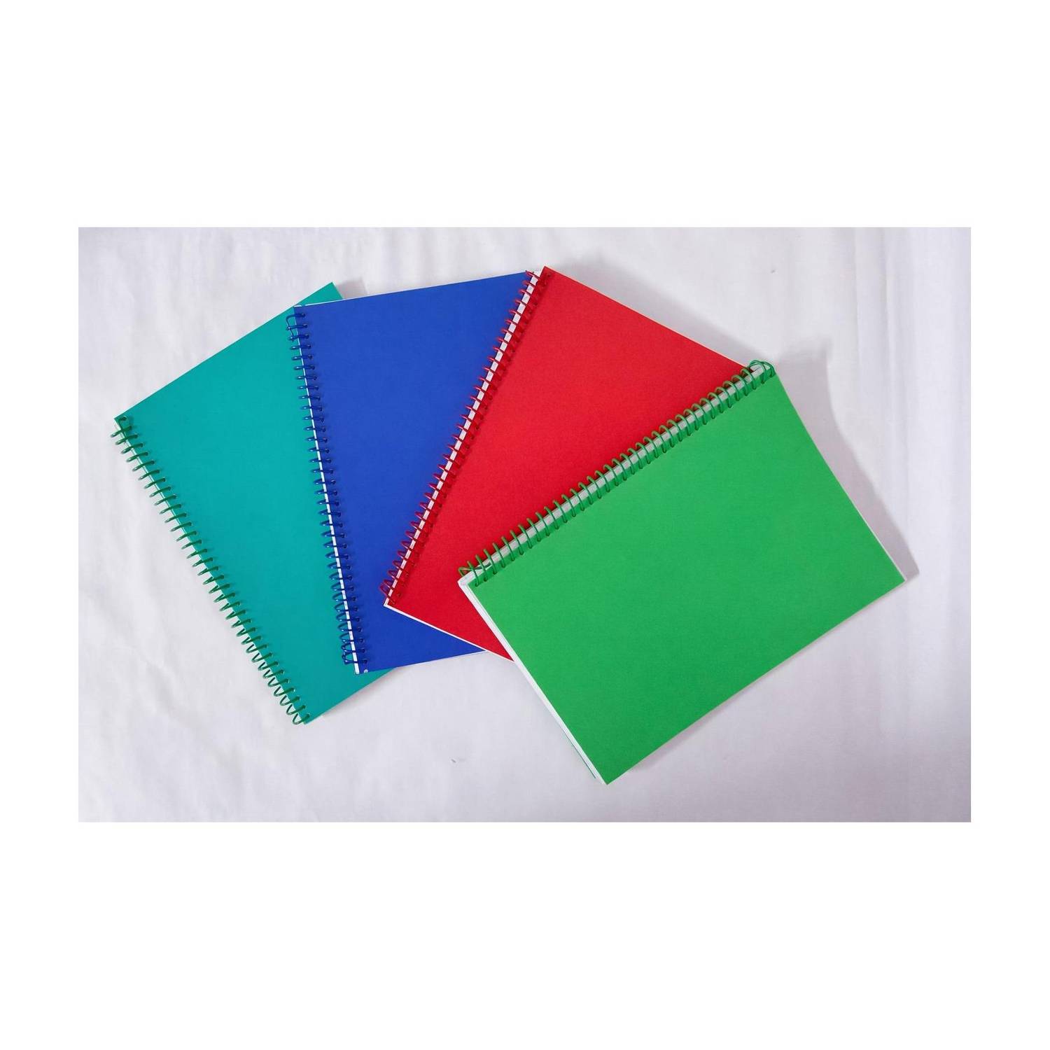 ABC SPIRAL PACK OF 4 A4 Notebook UNRULED/PLAIN 200 Pages