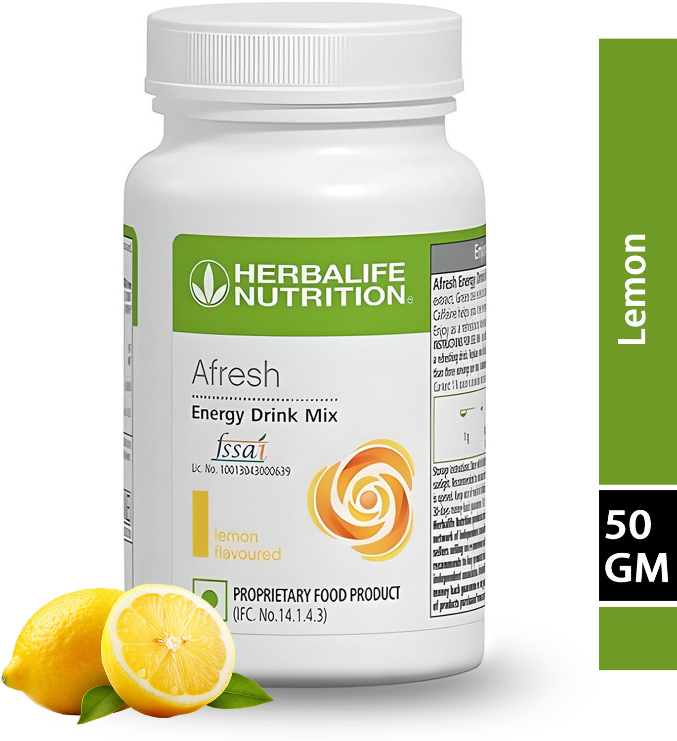 Image of HERBALIFE Afresh Energy Drink - Lemon (50g) | Refreshing Energy & Weight loss Lemon Powder