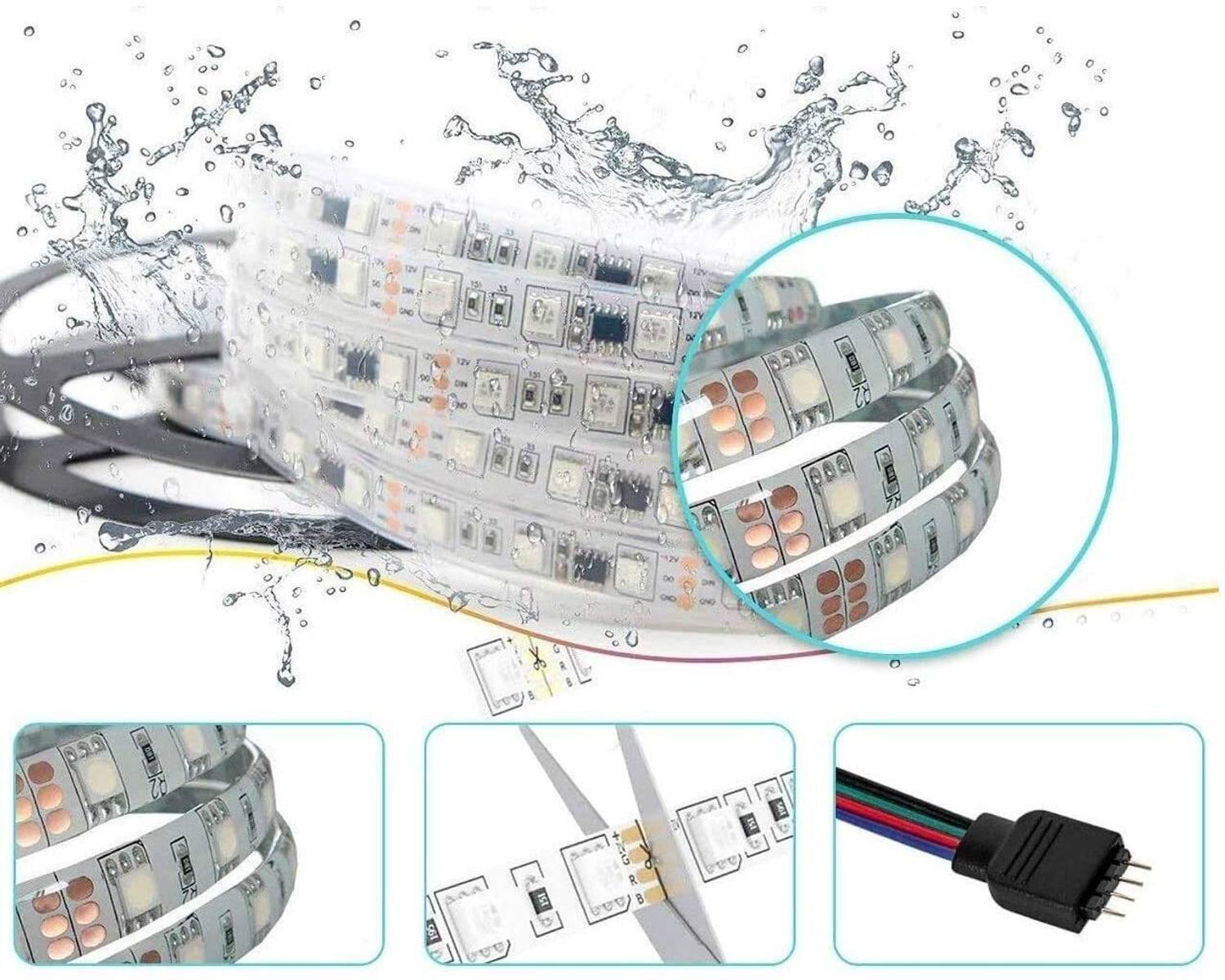 HDC 4M RGB LED Strip Lights with Remote - Image 5