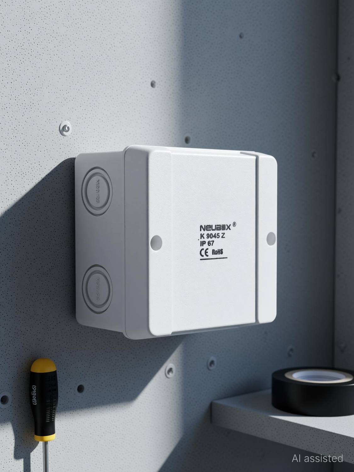NEUBOX IP67 Weatherproof Junction Box,With Connector,JB9025Z {88 X