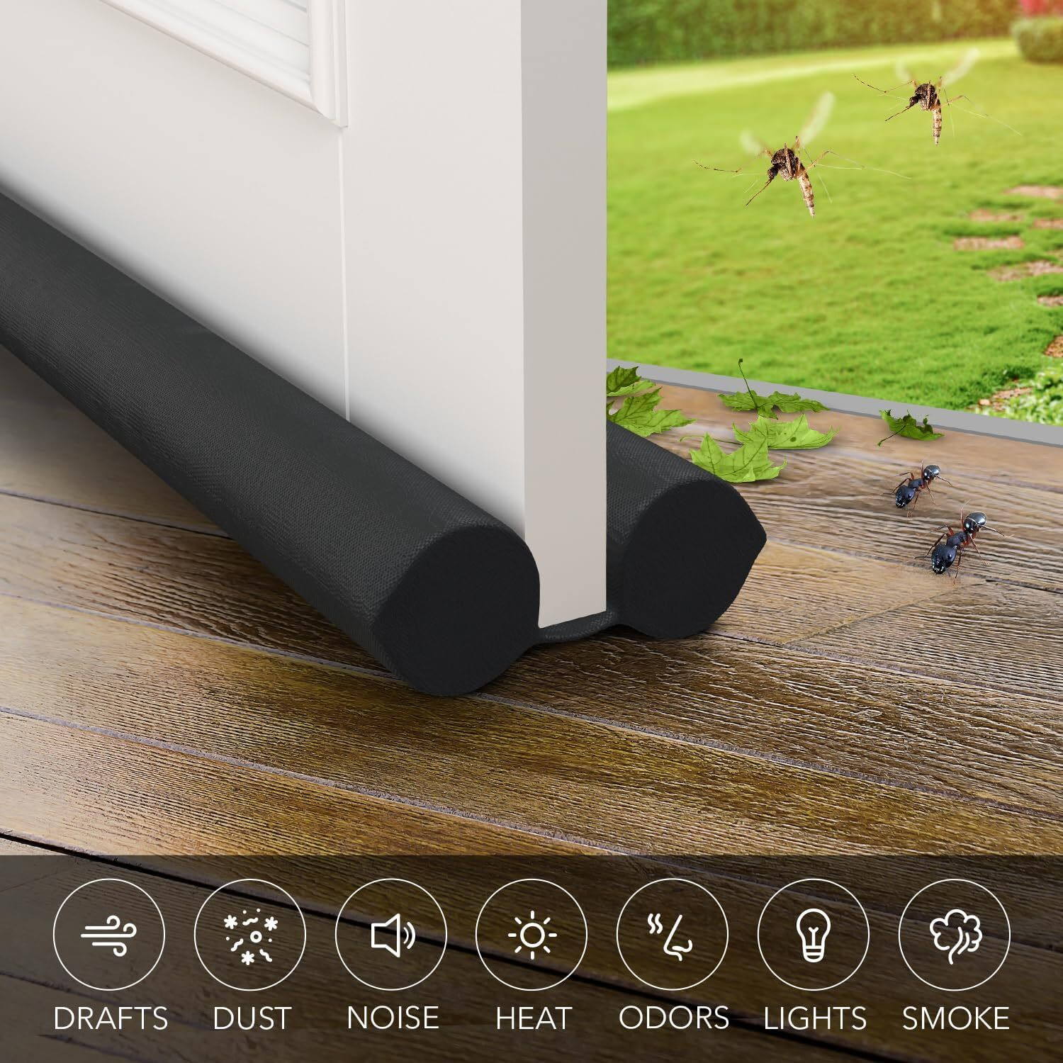 Image of KAITSE Door Bottom Sealing Guard A12 Door Bottom Sealing Guard A12 Door Mounted Door Stopper