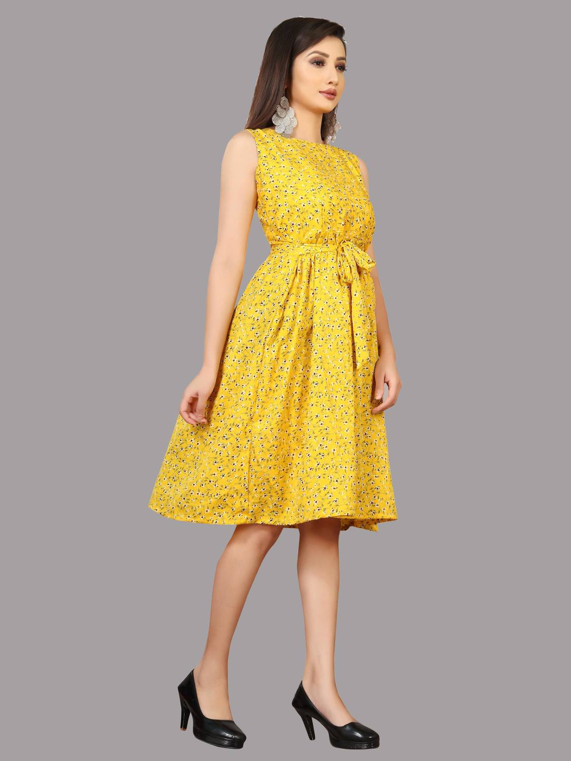 Yellow Dresslily Sunflower Dress Charter Club Lace Fit Flare Dress, Created  For Macy's Macy's