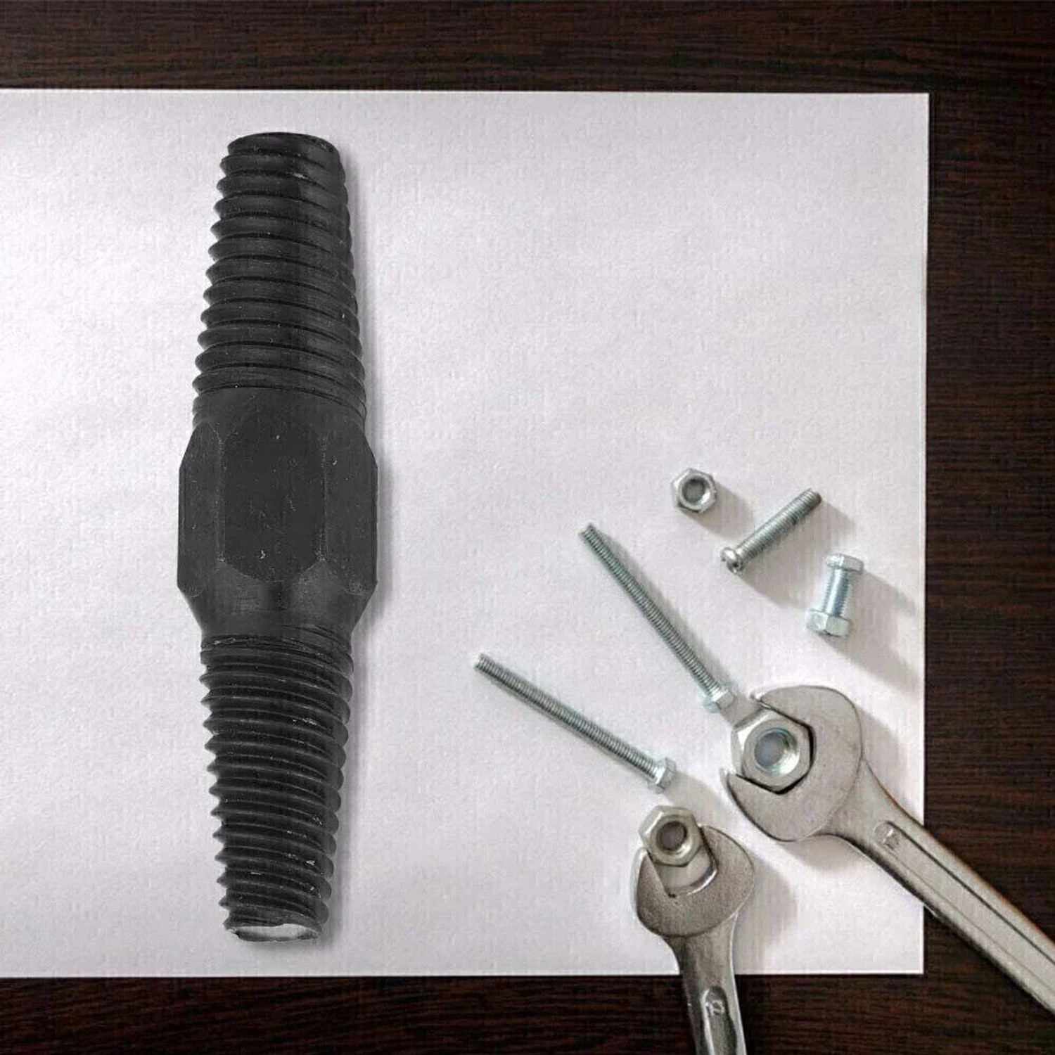 Image of uptodatetools Double Head Pipe Broken Screw Bolt Extractor Damaged Screw Remover 1 /2 inch + 3 /4 inch