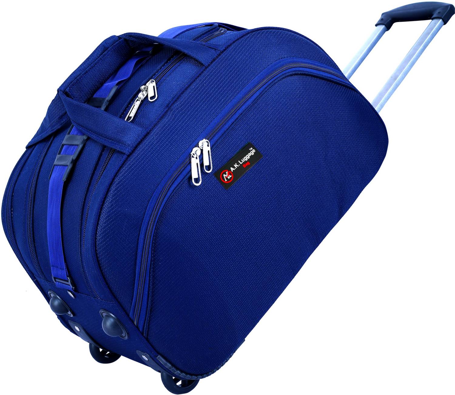 A.K. Luggage (Expandable) Trolley Duffel Bag (Red) Waterproof Travel Luggage Bag for Men and Women Duffel With Wheels (Strolley)