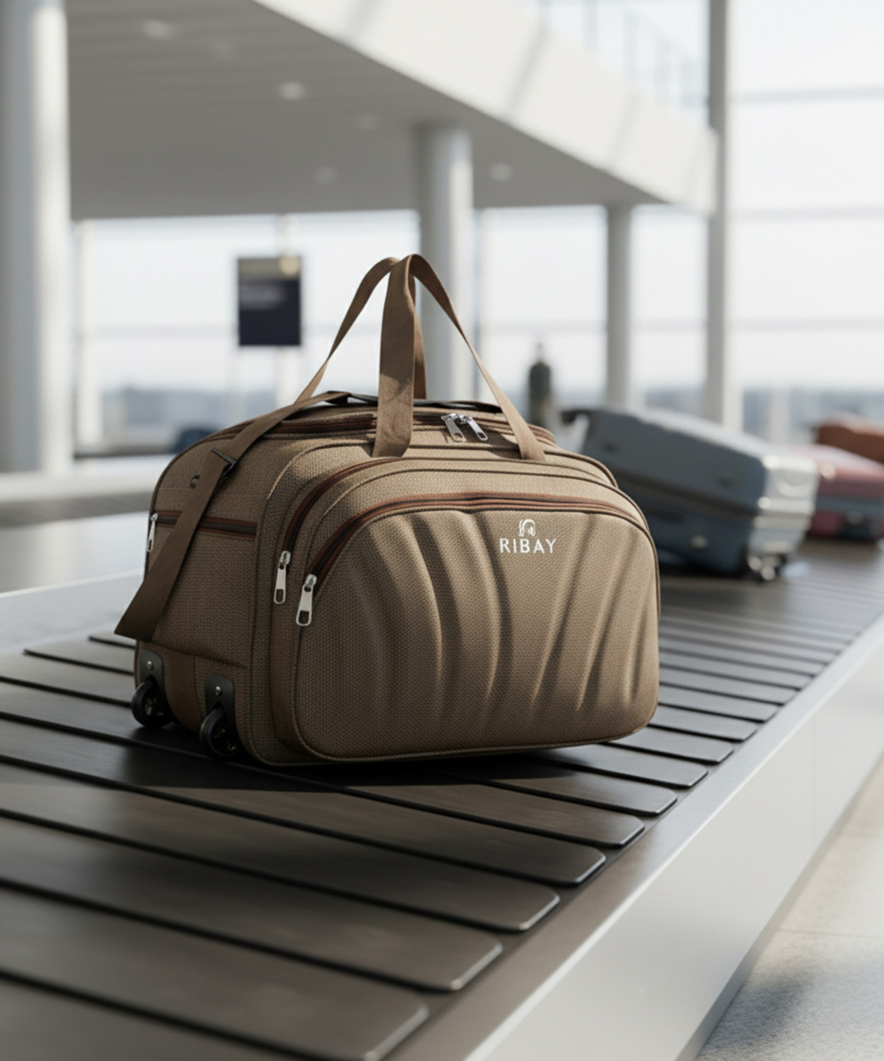 Image of RIBAY (Expandable) Duffel With Wheels Waterproof Lightweight- Large Capacity Duffel With Wheels (Strolley)