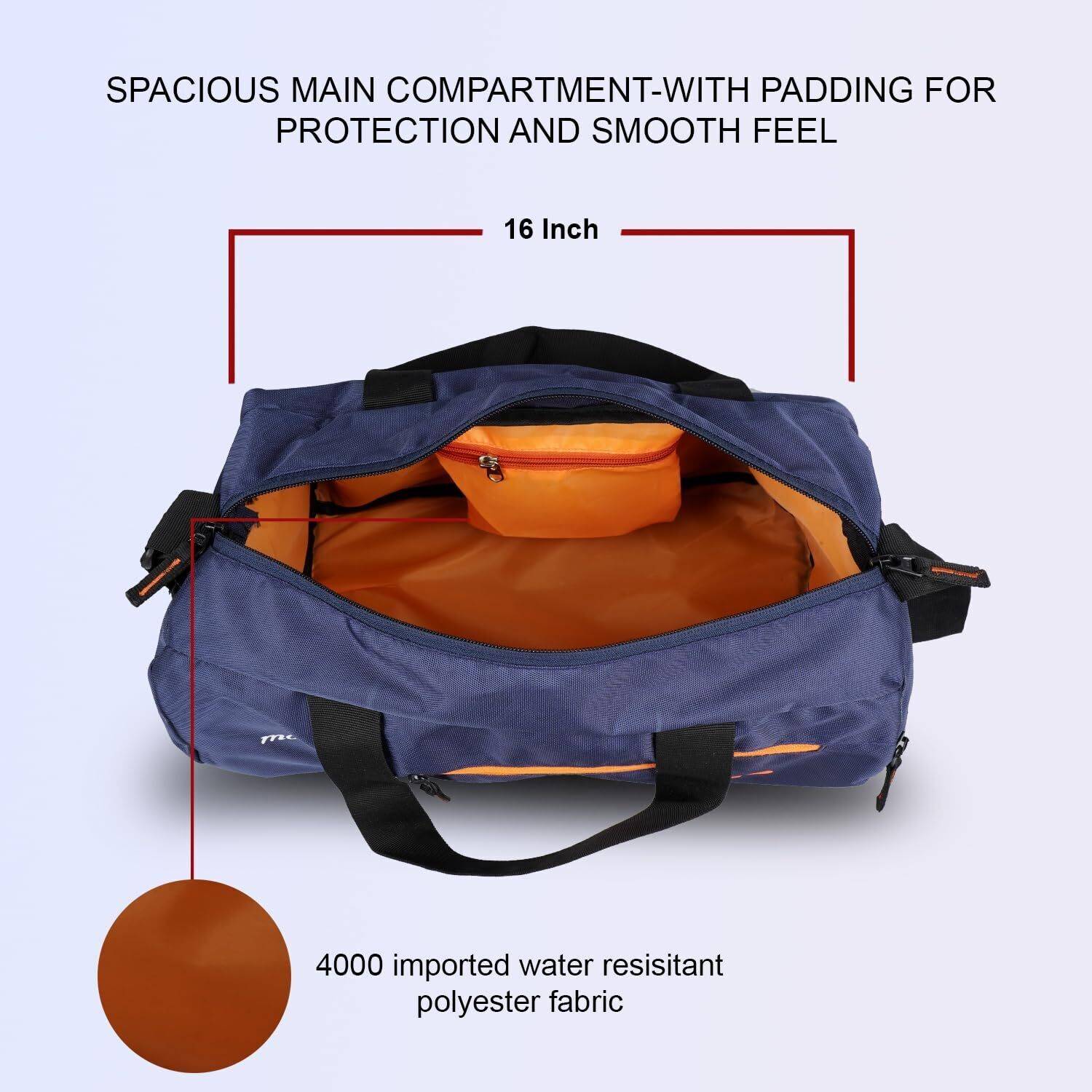 MODISH Gym Bag Polyester/Unisex Gym Bags Gym Duffel Bag BLUE