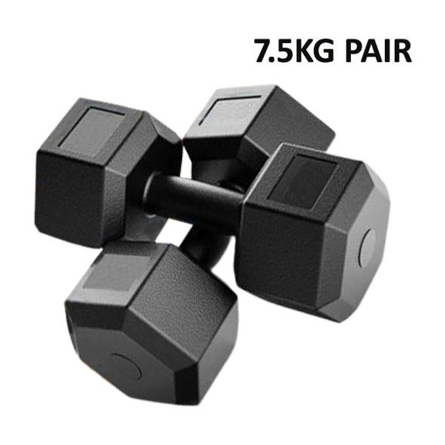 L'AVENIR Fitness 7.5kg * 2pc PVC Dumbbell Set - Best Heavy for Home Exercise Fixed Weight Dumbbell