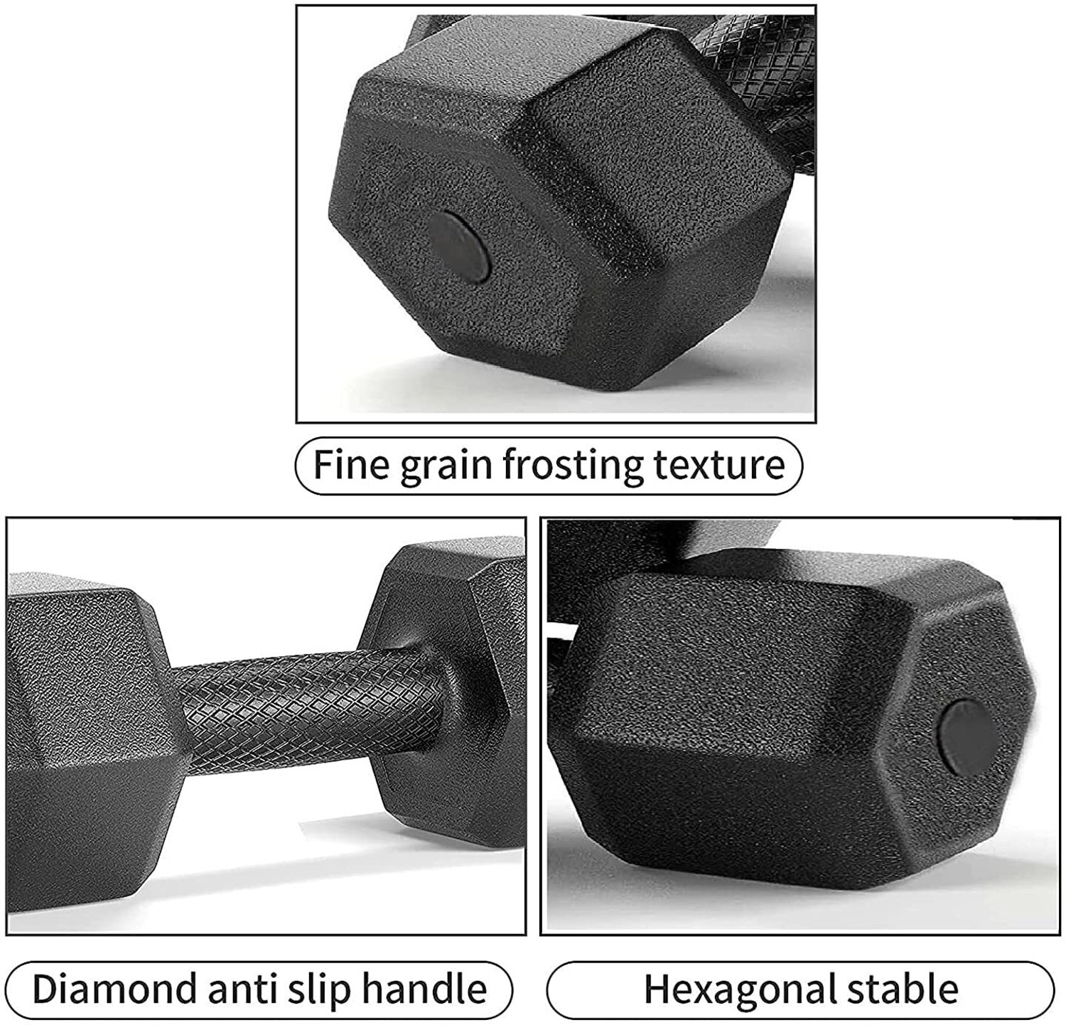 Image of DCS Pro FITNESS PVC Dumbbell Set + Hand Grip -Best for Home Exercise -Economical Price Fitness Accessory Kit Kit