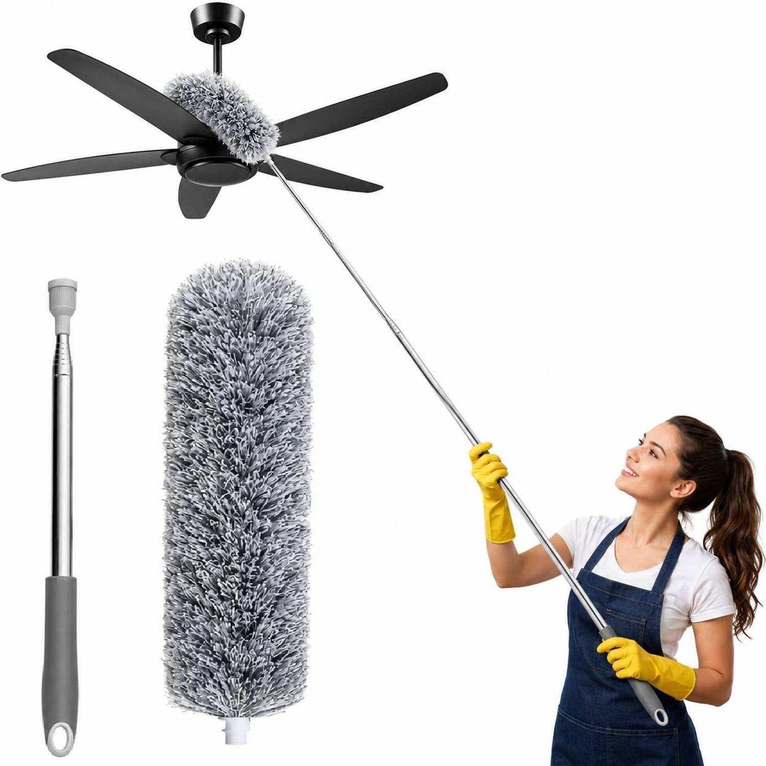 DECOZARE Microfiber Extendable Duster for Ceiling Fans - Shopsy Deal