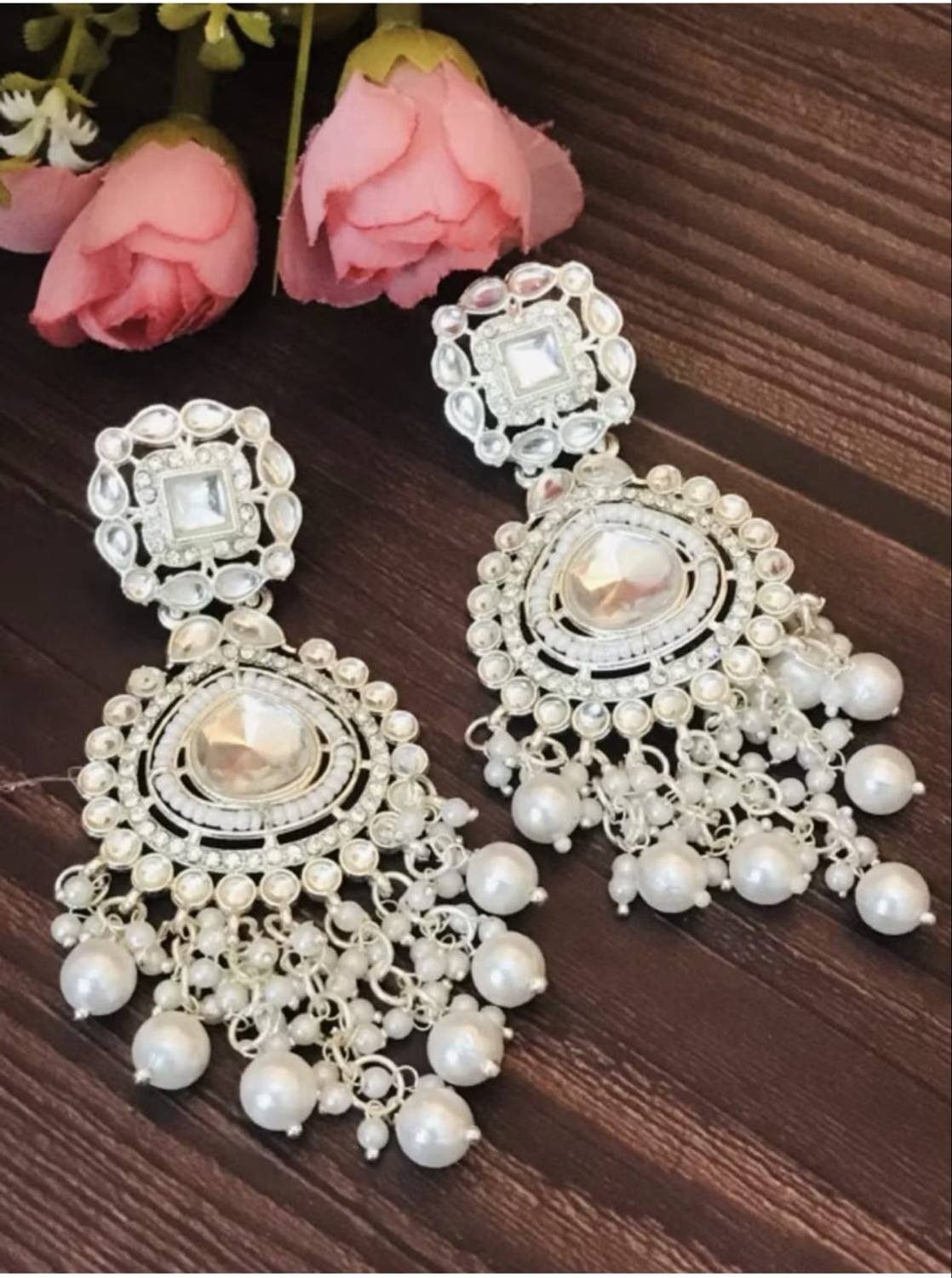 bulsenk New Stylish Earring Set Diamond Alloy Jhumki Earring