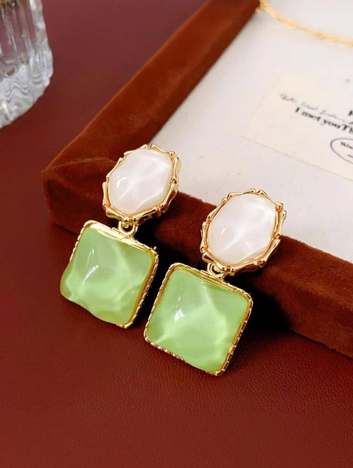 AKISON JEWELS Korean Earrings For Women Girls Trendy Western Fashion Earring Light Weight Crystal Alloy Earring Set, Drops & Danglers