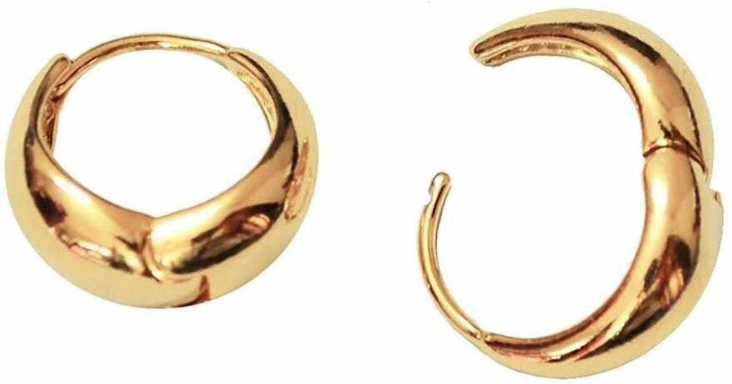 Jagsun On Point Stainless Steel, Metal, Alloy, Copper, Brass Hoop Earring Brass Hoop Earring, Stud Earring, Clip-on Earring