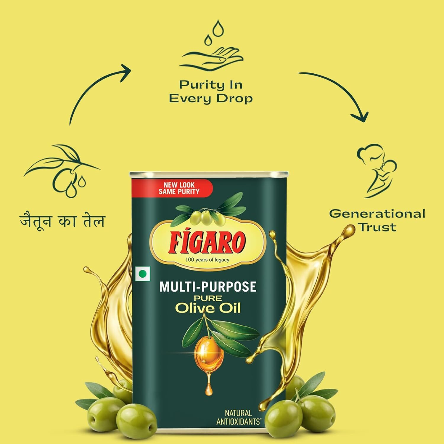 Image of FIGARO Olive Oil Tin