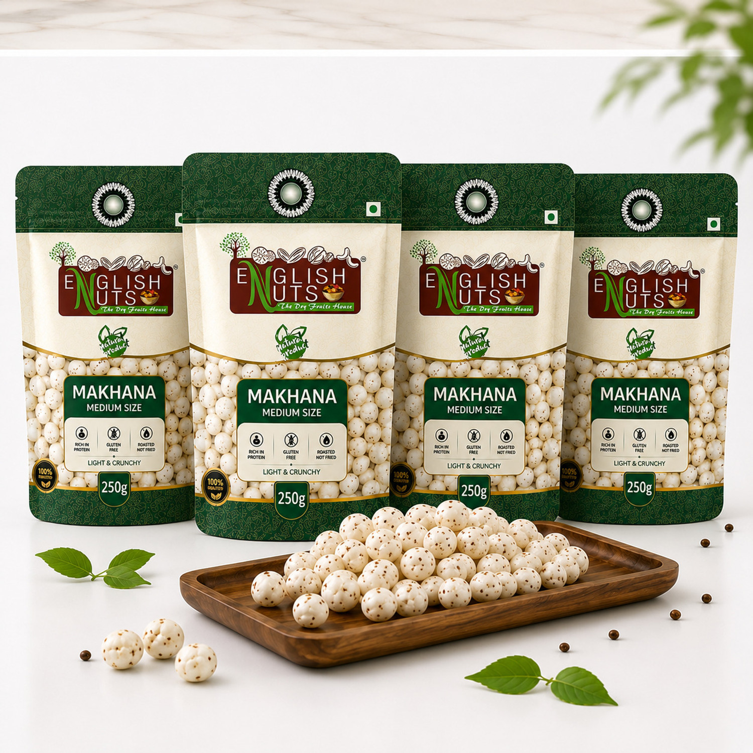 Image of ENGLISH NUTS Premium Plain Makhana Makhana