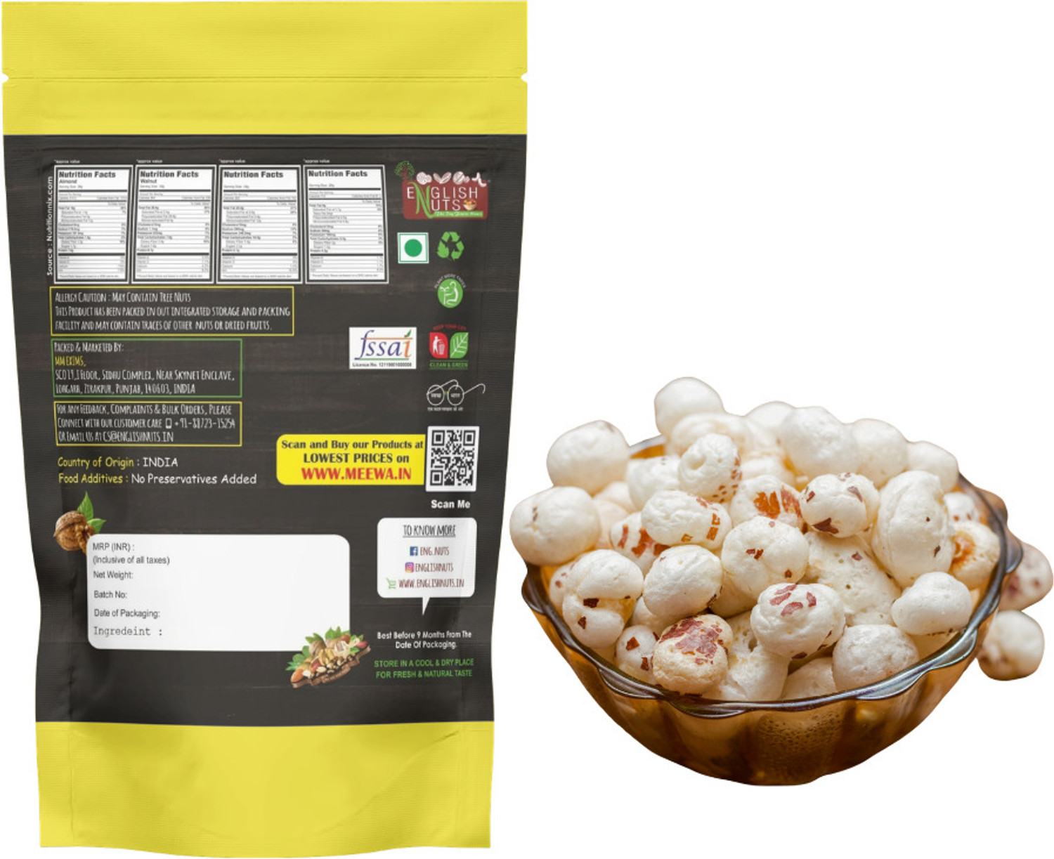Image of ENGLISH NUTS Classic Makhana Makhana