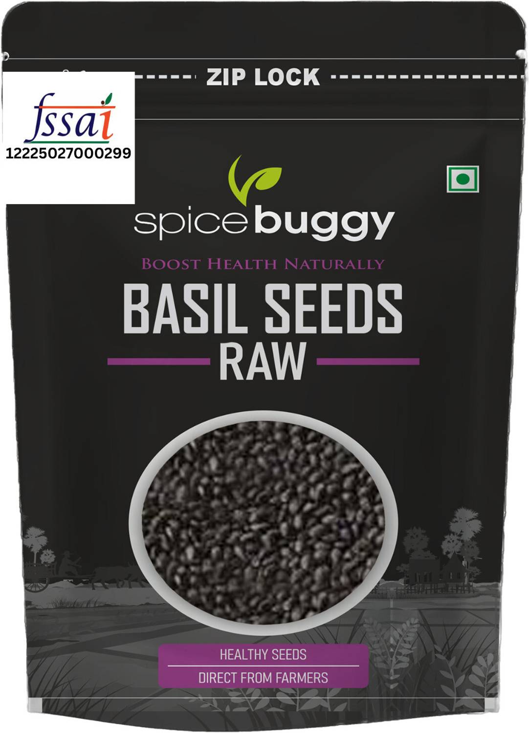 SPICEBUGGY Organic Basil Seeds - Image 1