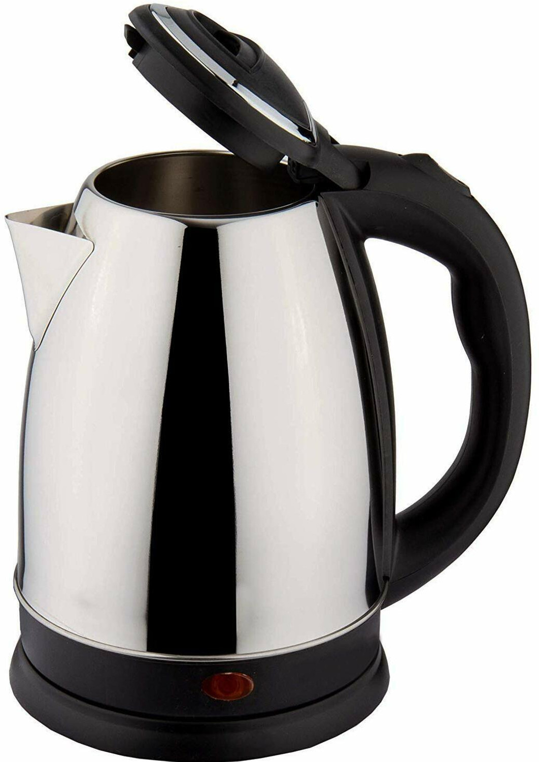 Image of Fezora Stainless Steel Electric Kettle Water Boiler with Handle Electric Kettle 2.0L Electric Kettle hot water kettle (2 L, Silver, Black) Electric Kettle