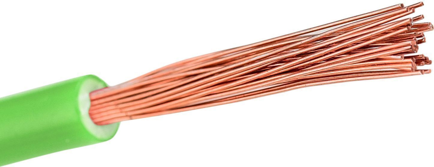 Image of CabOne Copper 1.0 sqmm 90 MTR FR PVC Multi Strand Electric House single Copper wire 1 sq /mm Green 300 ft. Wire