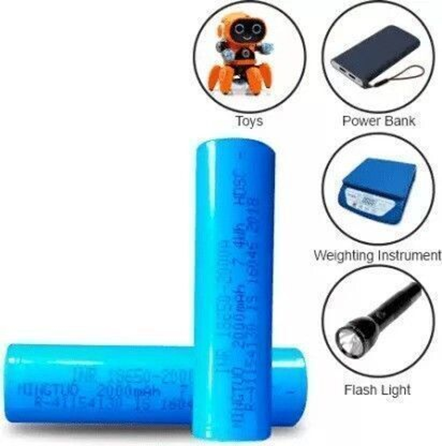 Image of Shri Lithium battery 2000 mah3.7v Rechargeable Pack of 8 BatteryS Alternative Energy Electronic Hobby Kit
