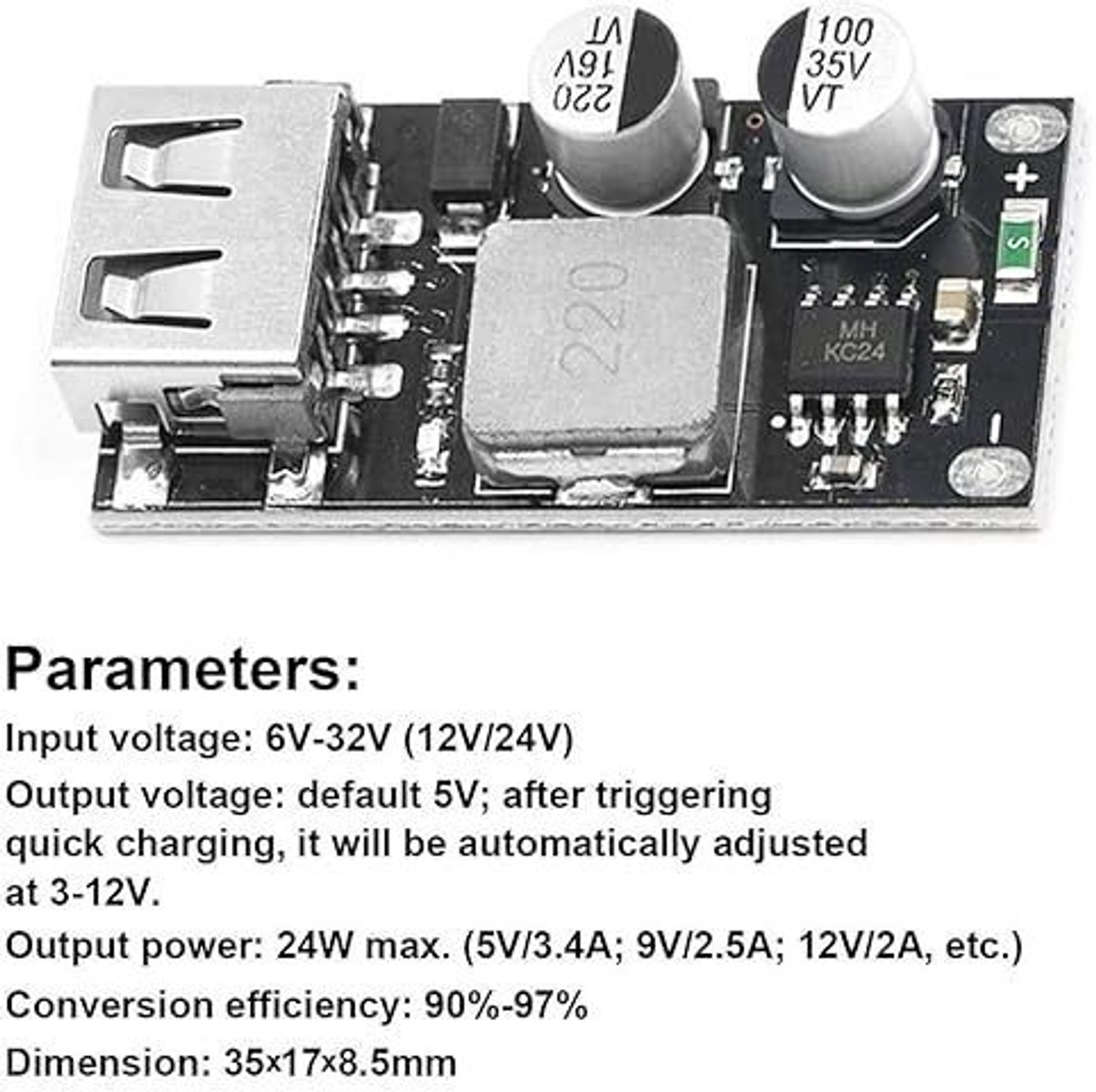 Image of SG Flash HIGH 1PCS 5V Car USB DC Step-down Module Mobile Phone Charging Board 12V24V to Electronic Components Electronic Hobby Kit