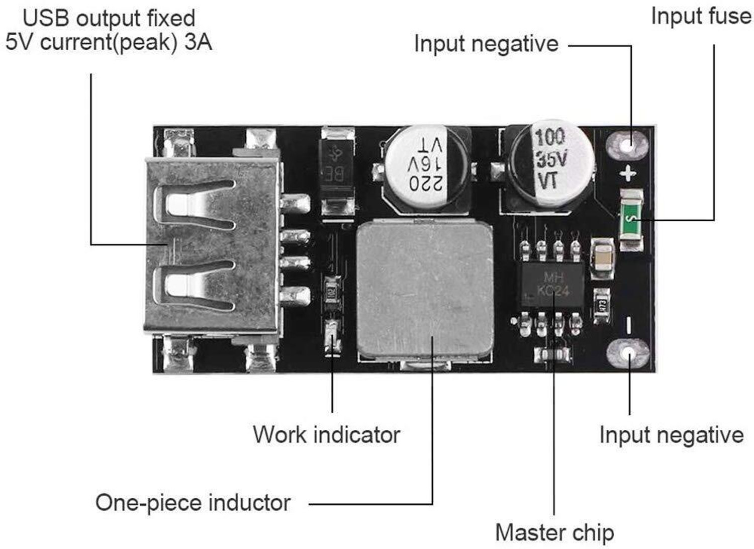 Image of SG Flash HIGH 1PCS 5V Car USB DC Step-down Module Mobile Phone Charging Board 12V24V to Electronic Components Electronic Hobby Kit