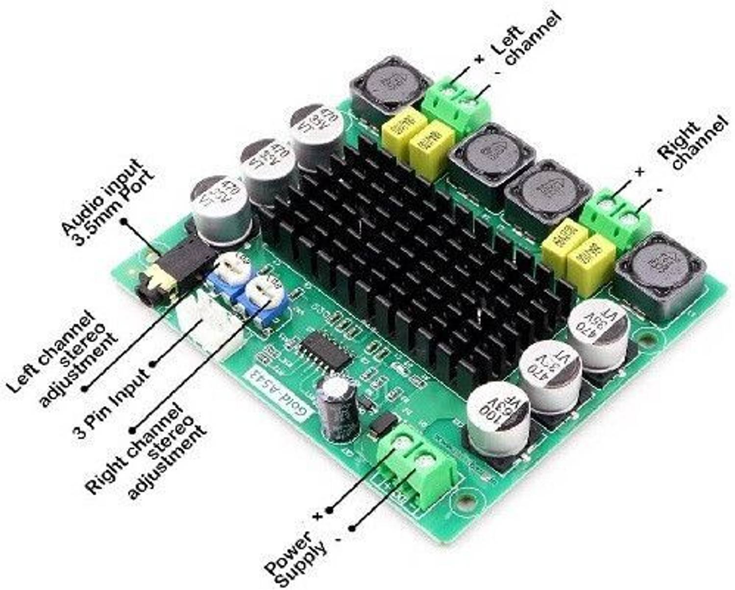 Keshav DP Gold-A543 120W Dual Channel Amplifier - Image 2