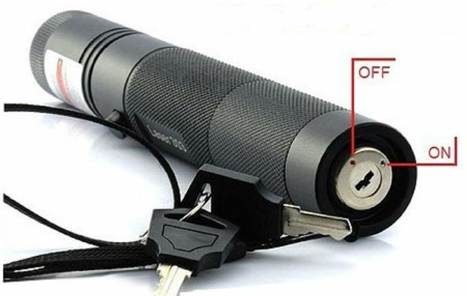 Image of JEYANG RECHARGEABLE RED LASER LIGHT TORCH WITH ON /OFF LOCK (Green)