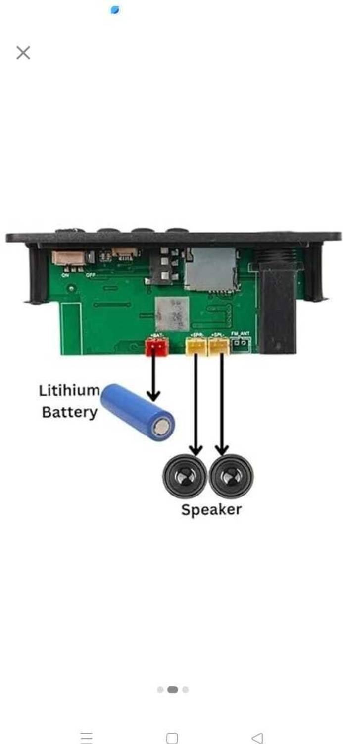 DKGROW Bluetooth MP3 Module with 2400mAh Battery - Image 4