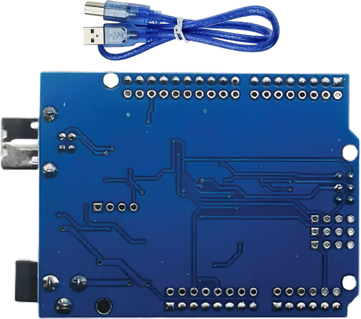 Image of Floricx Arduino Uno Rev3 SMD Microcontroller Development Board With Cable Electronic Components Electronic Hobby Kit