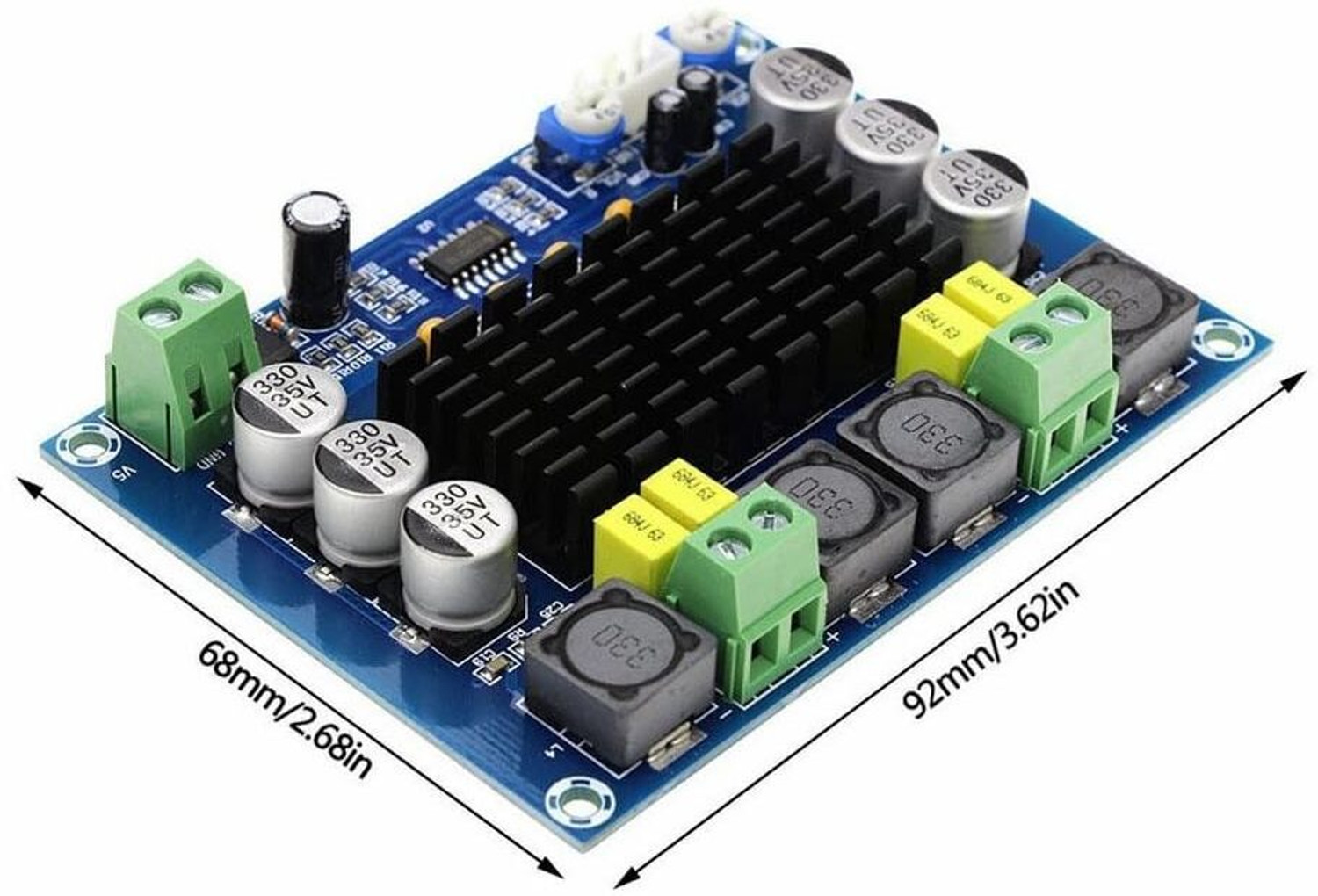 Image of SG Flash PREMIUM TPA3116D2 2-Channel Digital Audio Stereo Power Amplifier Board 2x120W Electronic Components Electronic Hobby Kit