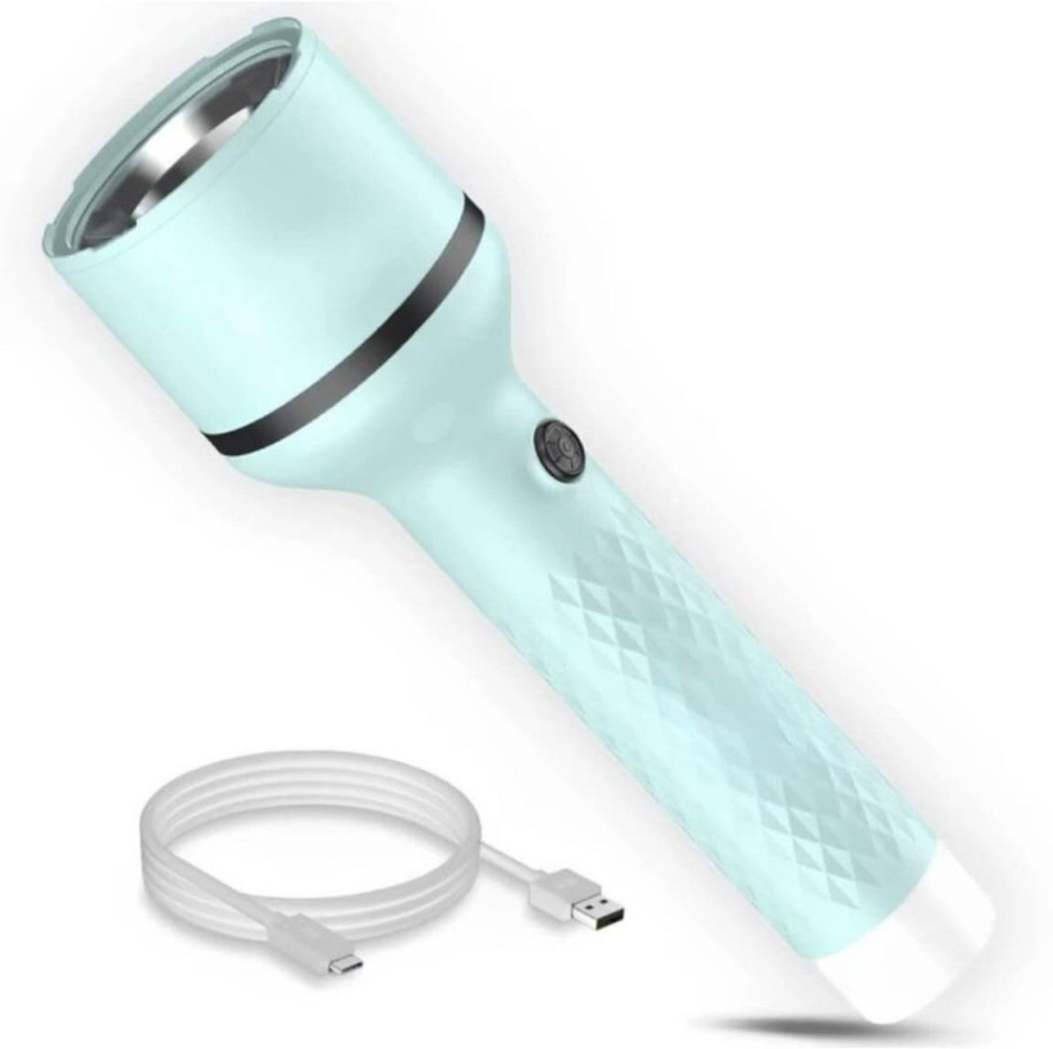 Image of Zeno volt Rock Light 1170 Flashlight Torch Lamp Built in Battery With USB Cable Gift Box Torch