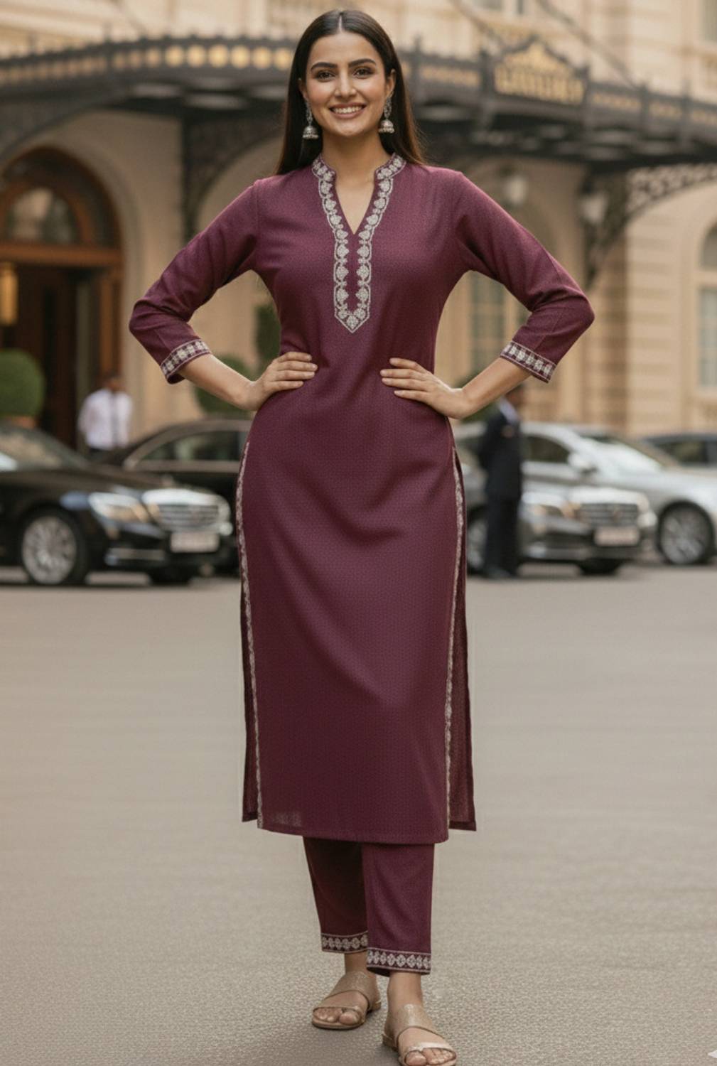 AuzaSho Collection Women Kurta Pant Set