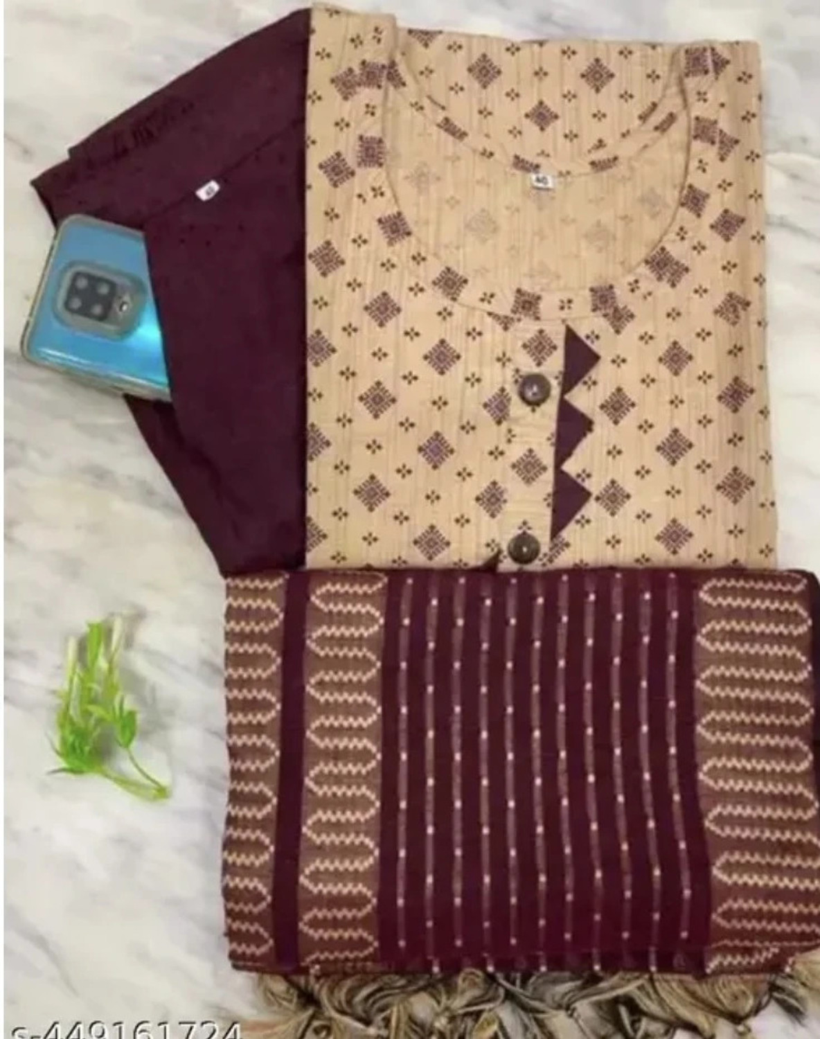 Image of Leafhandlooms Women Kurta and Pant Set