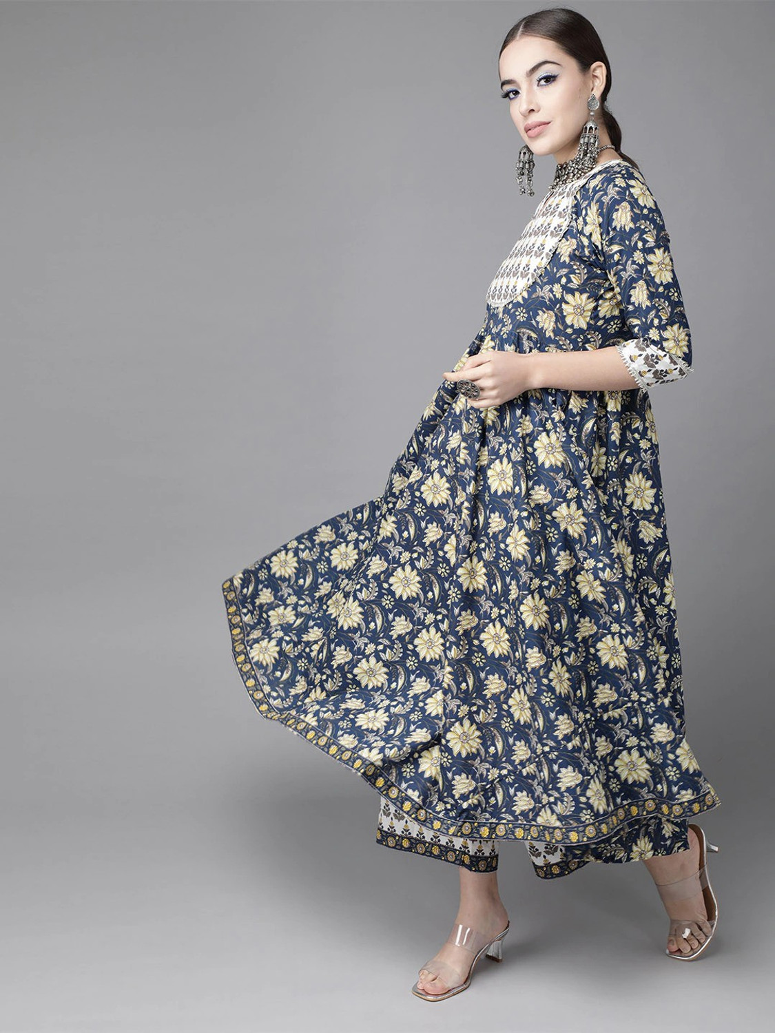 Image of The Style Story Women Kurta Pant Dupatta Set