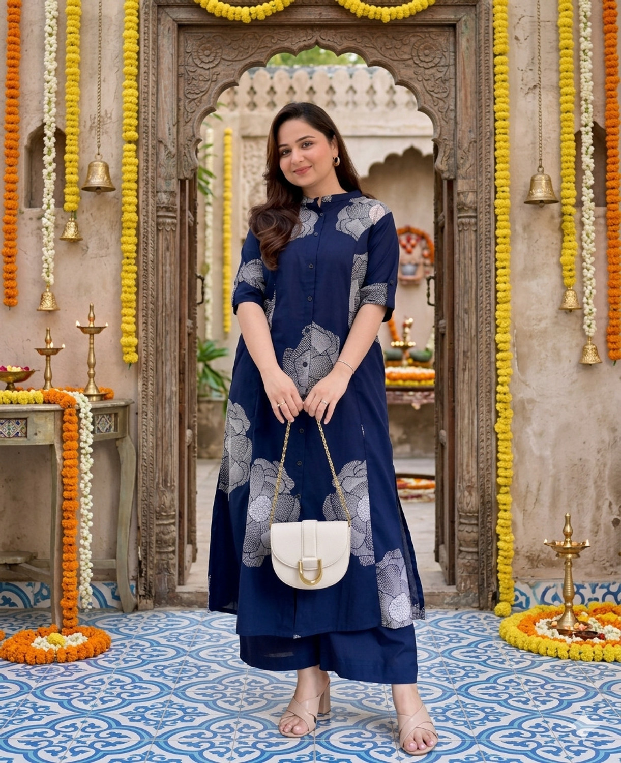 Image of Divastri Women Kurta Palazzo Set